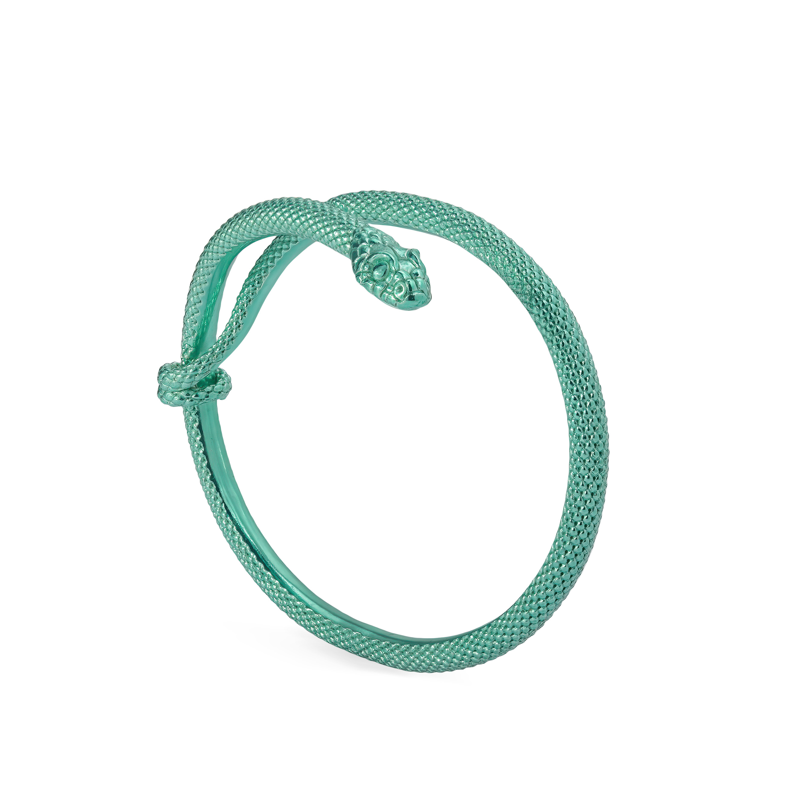 Зеленый браслет со змеей SERPENT