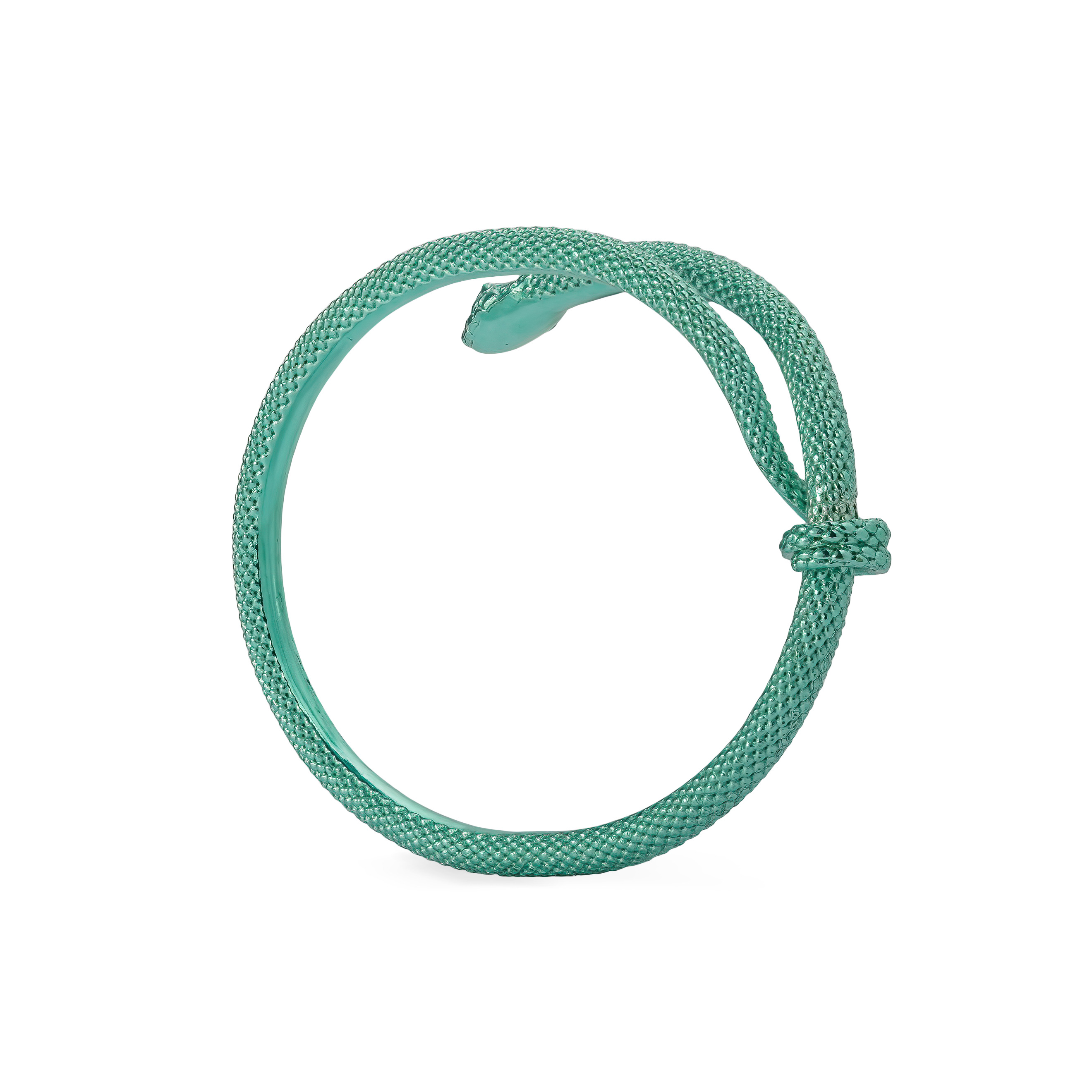 Зеленый браслет со змеей SERPENT