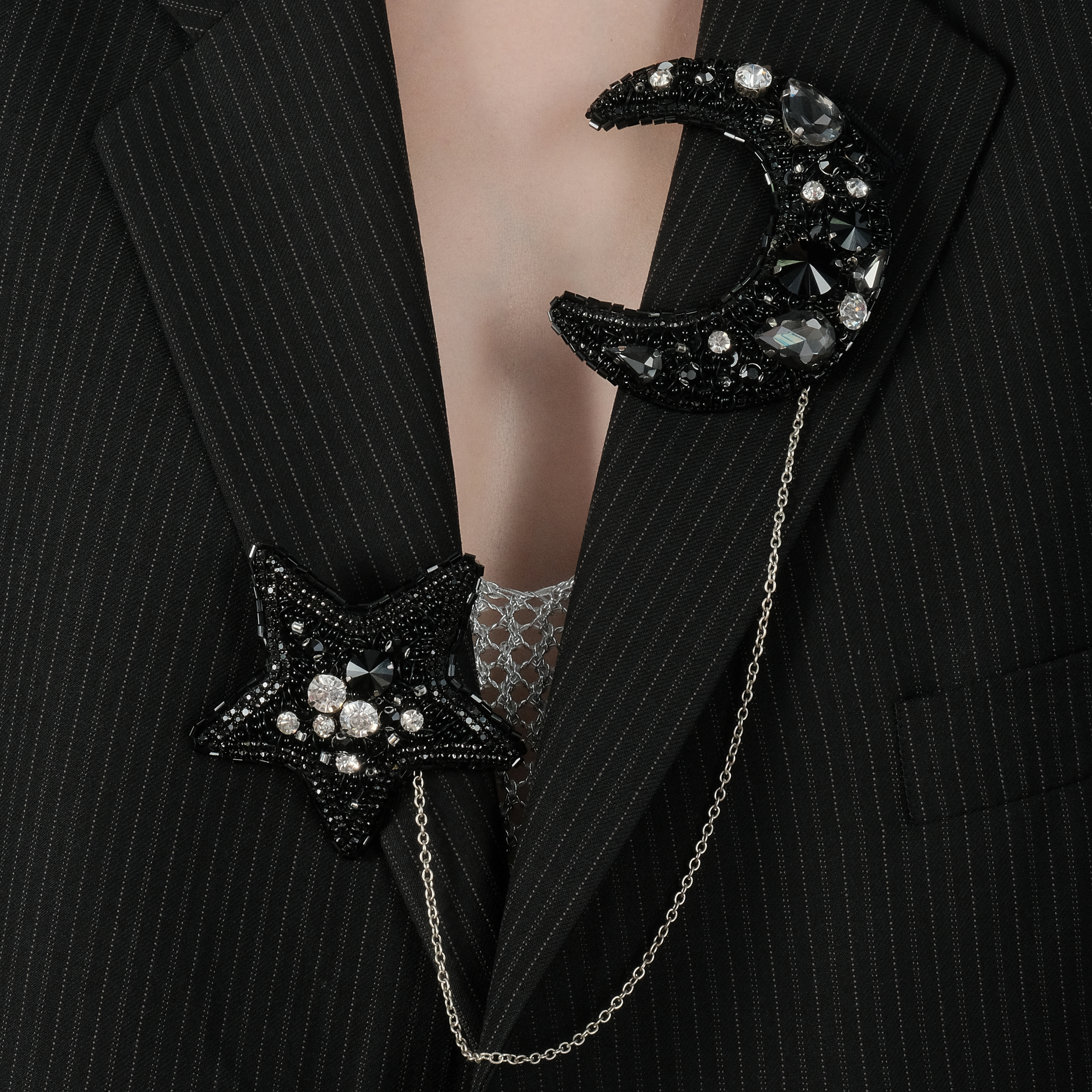 A set of brooches "The Month and the star"