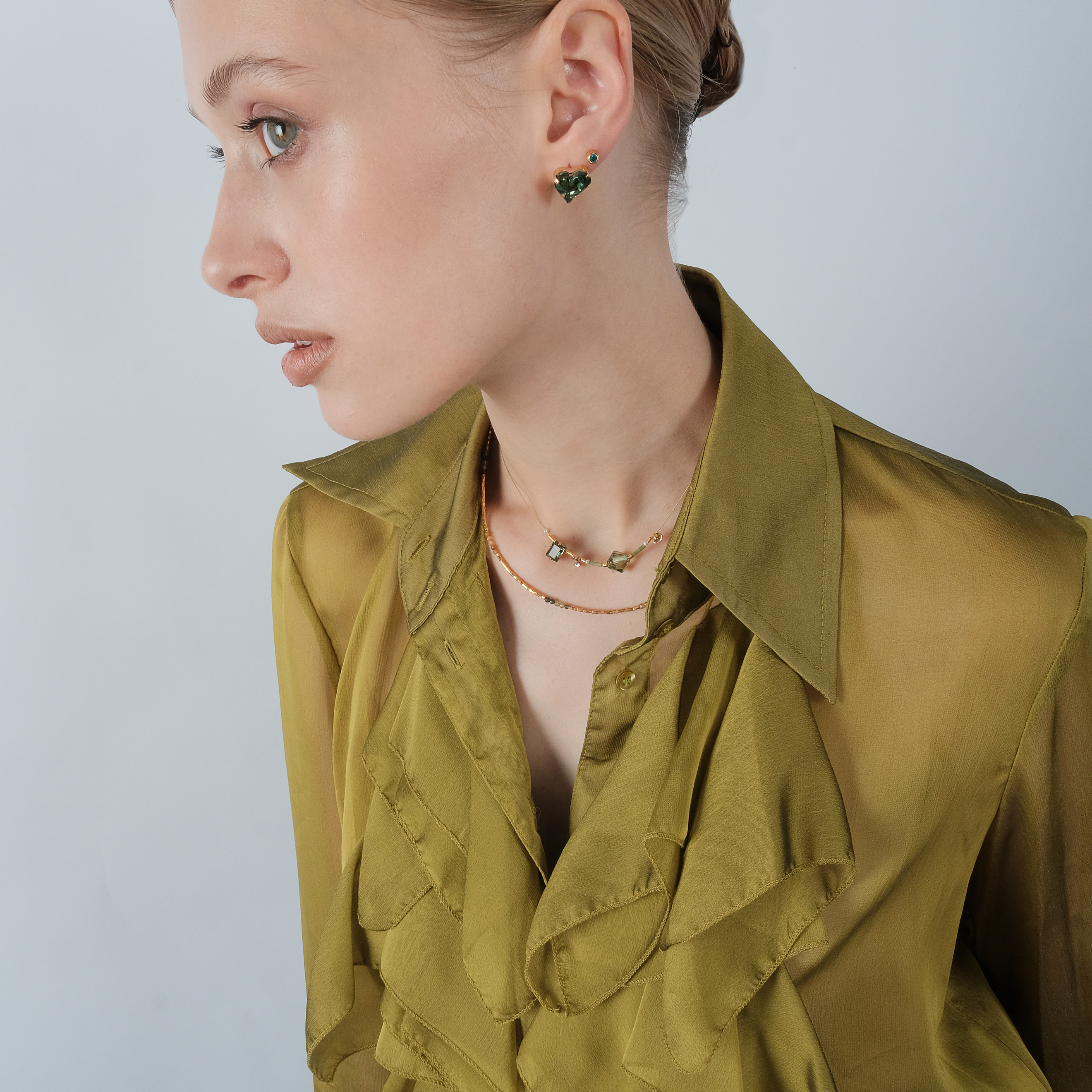 Gold-plated Necklace Turmalin Necklace