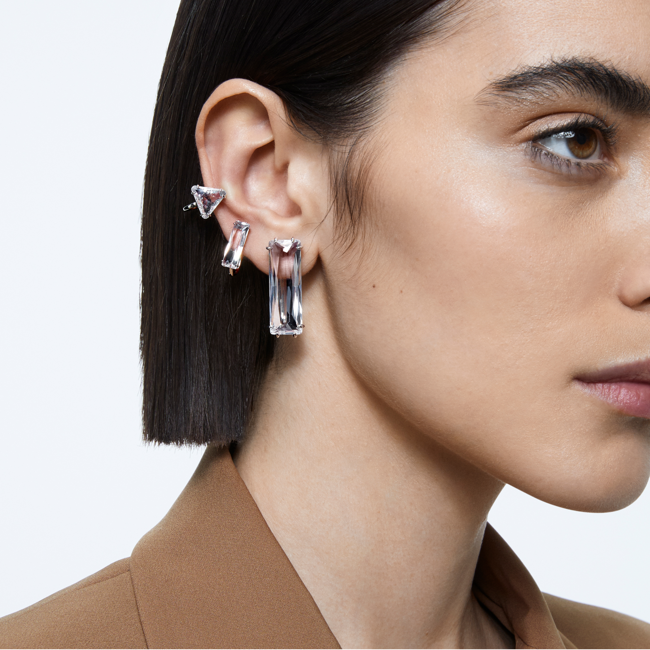 MESMERA: клипсы с кристаллами Swarovski