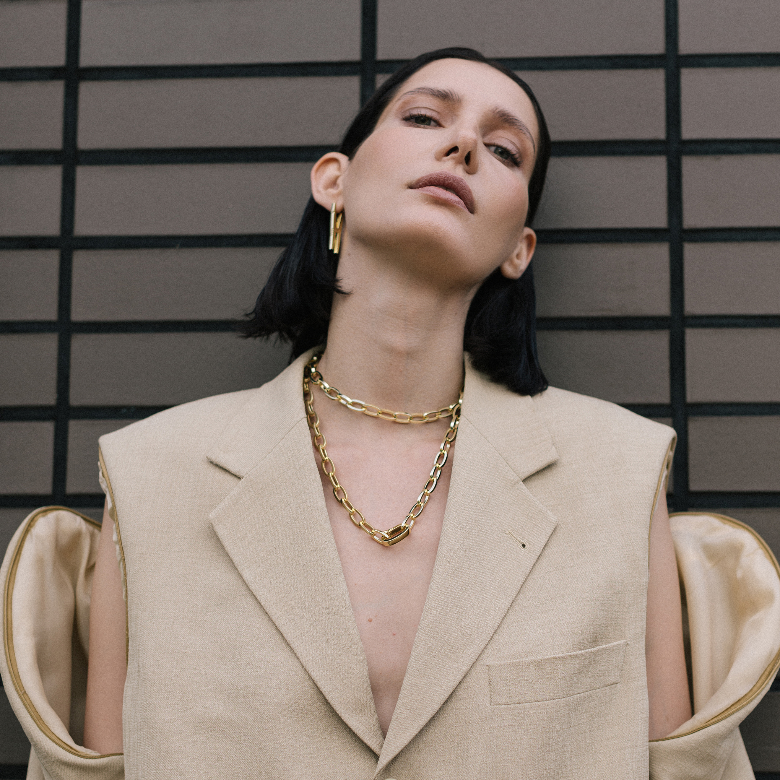 Позолоченная цепь Double Vogue