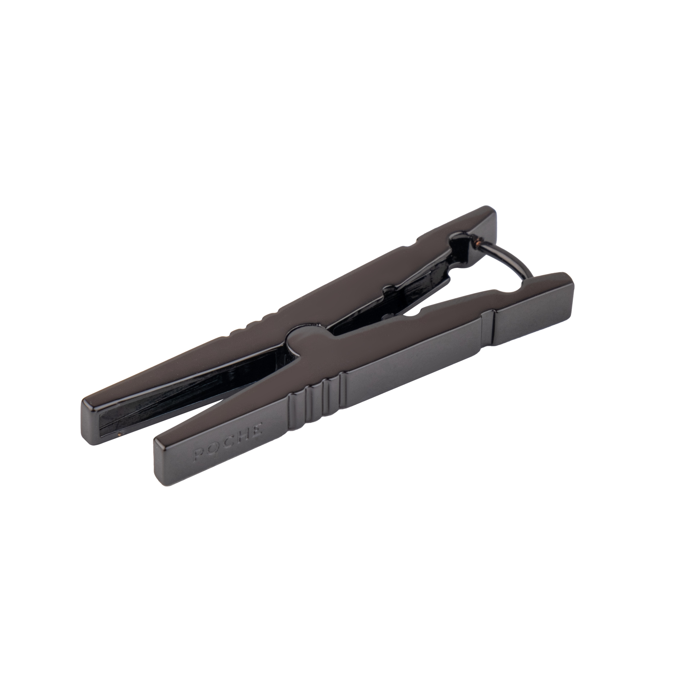 Моносерьга Clothespin с черным родием