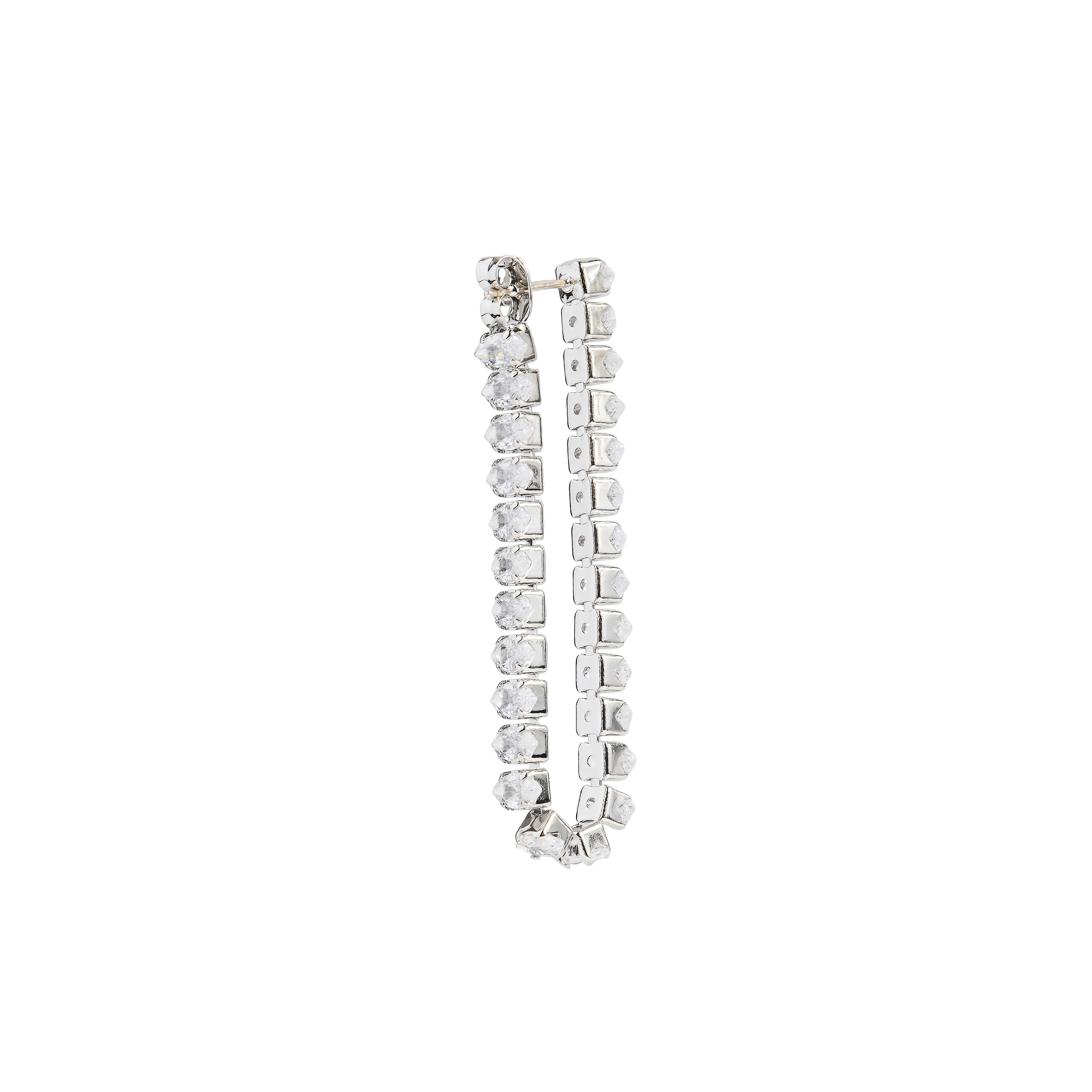 earrings with crystals and a  pendant