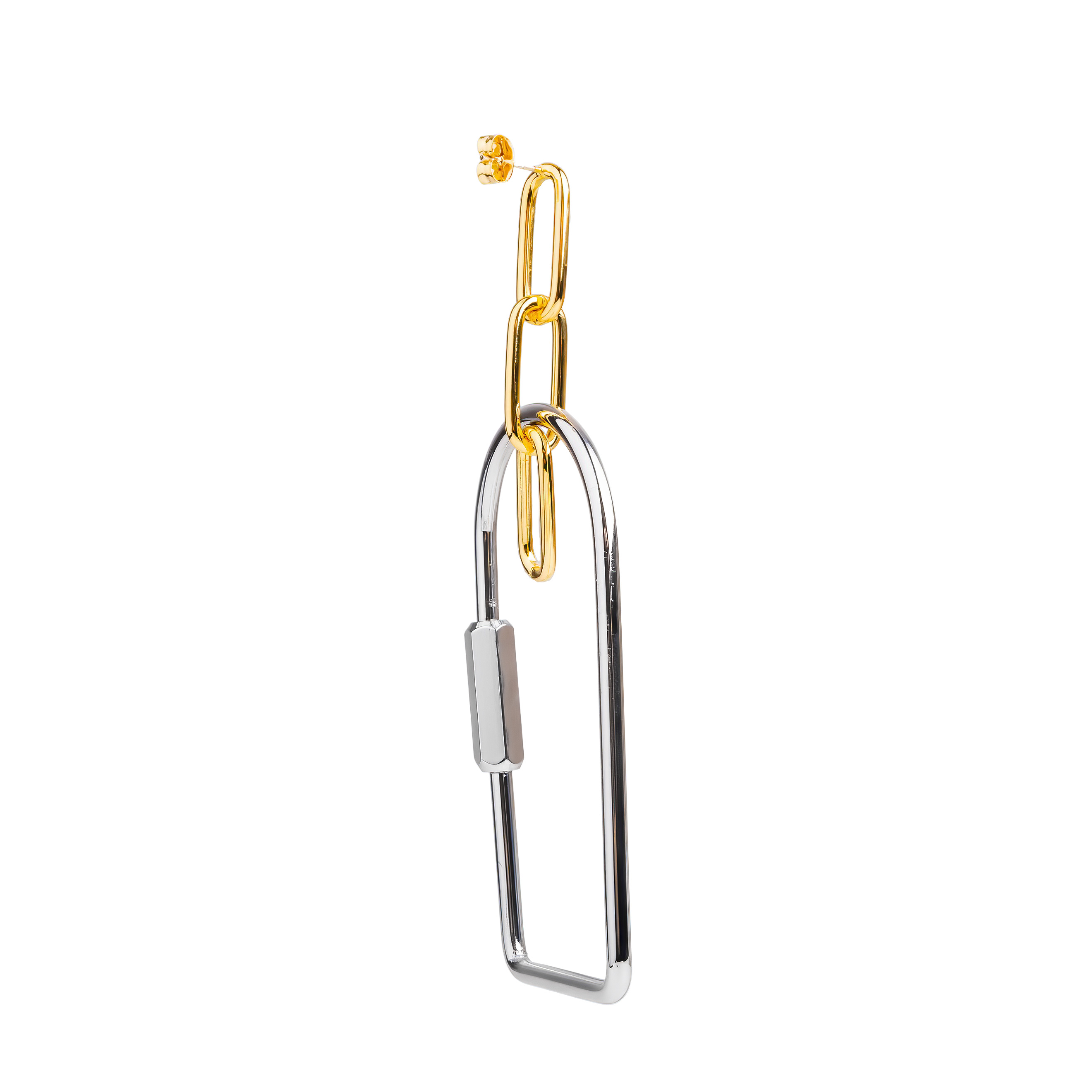 earrings with crystals and silver pendant