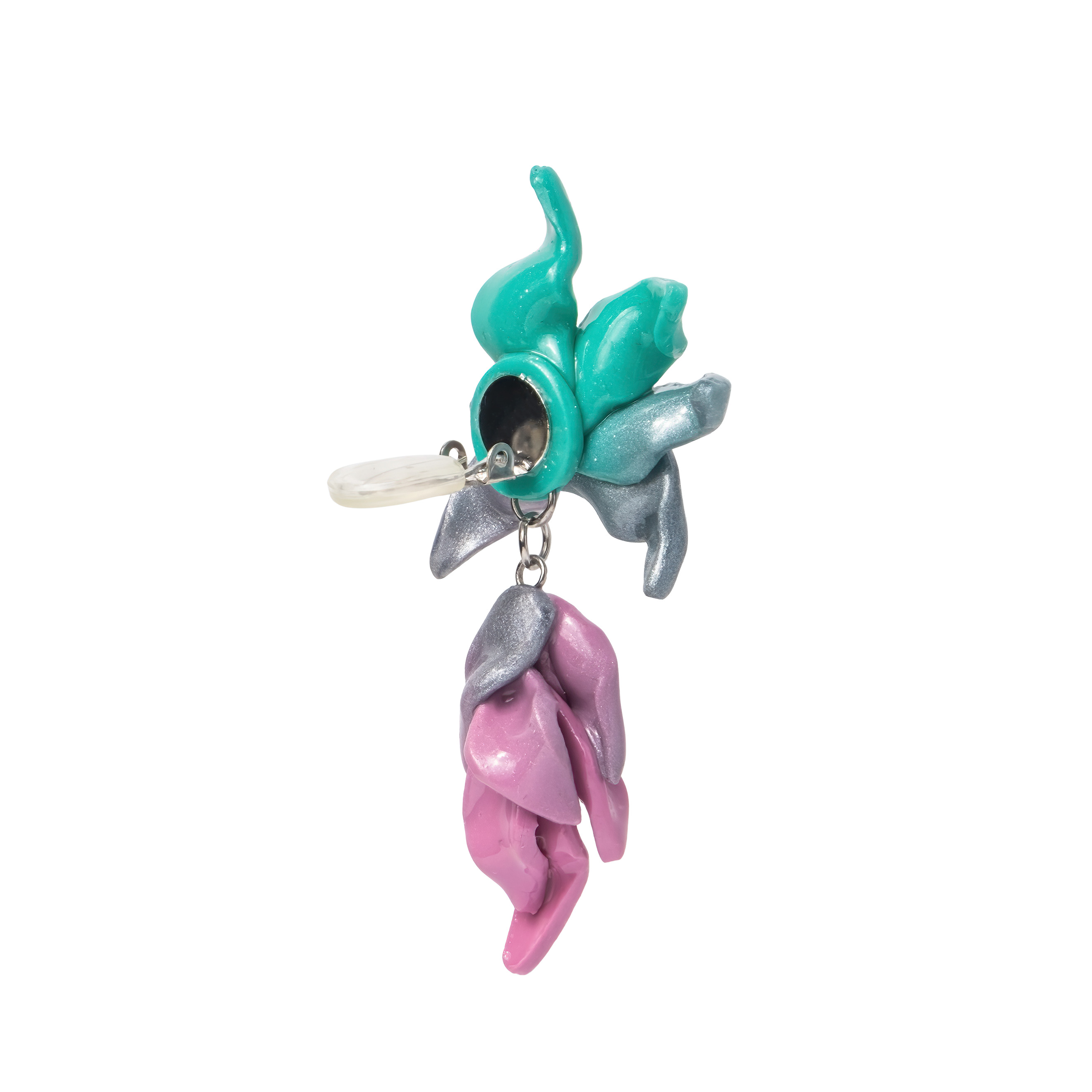 Клипсы Laelia Emerald из полимерной глины