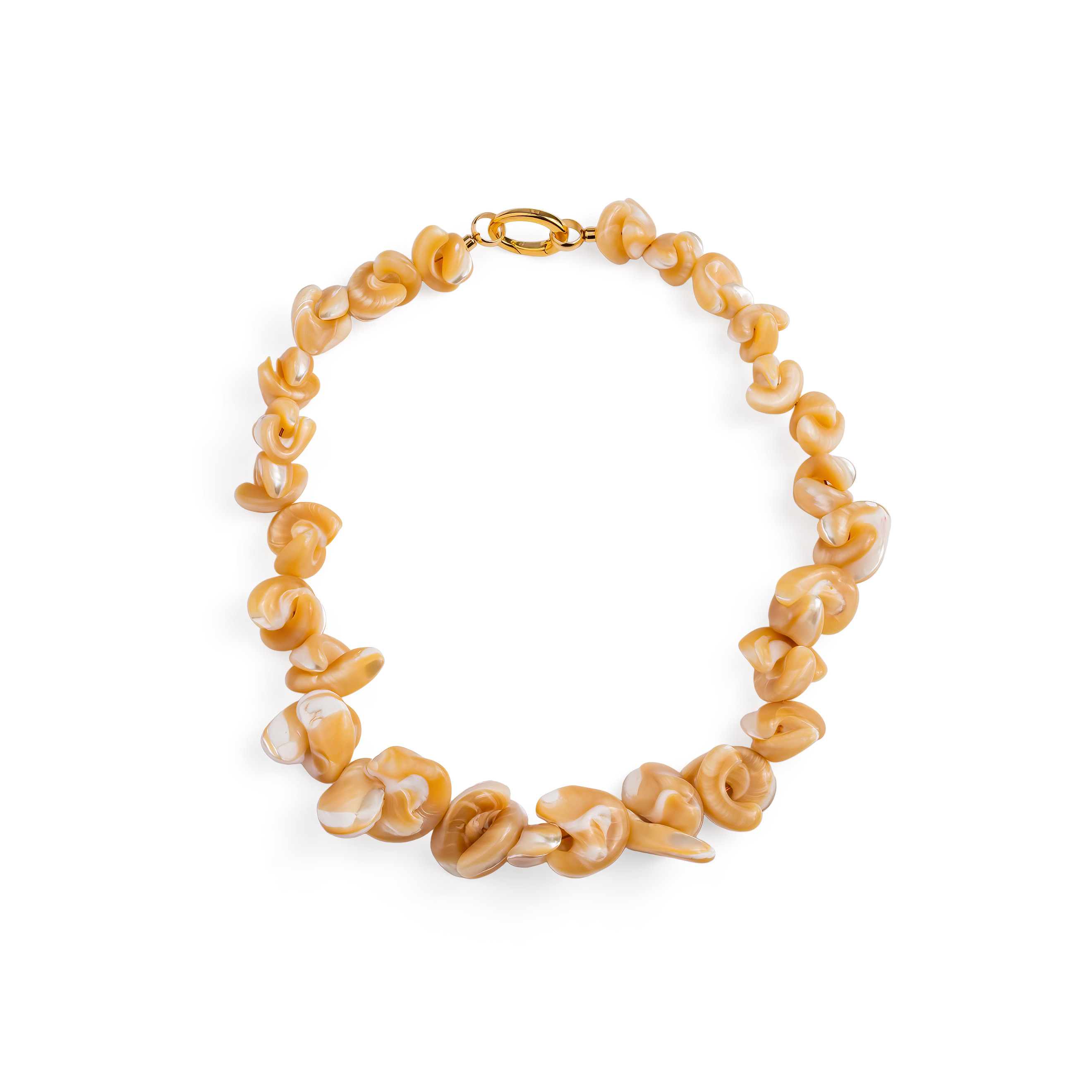 Колье Cashew с перламутром