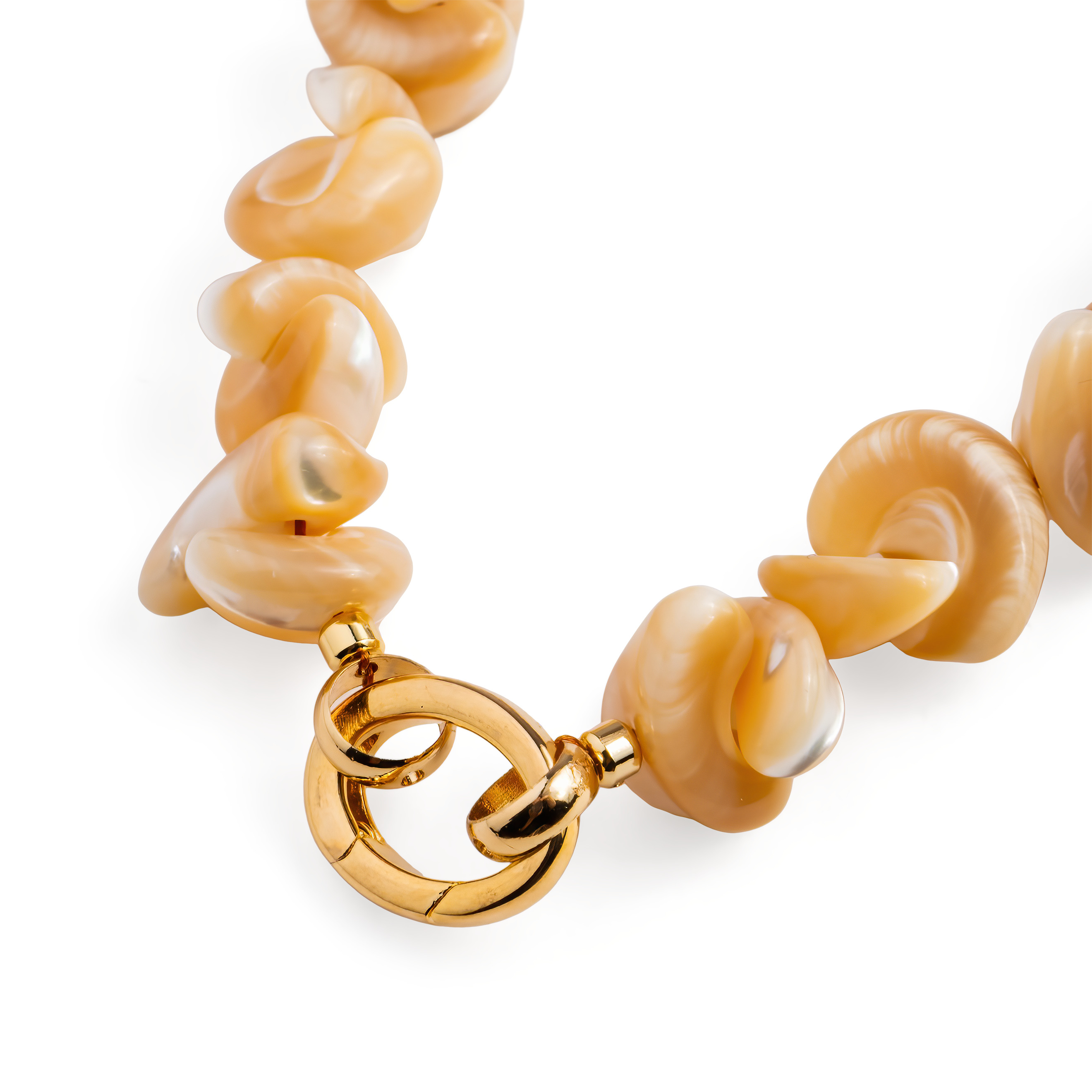 Колье Cashew с перламутром