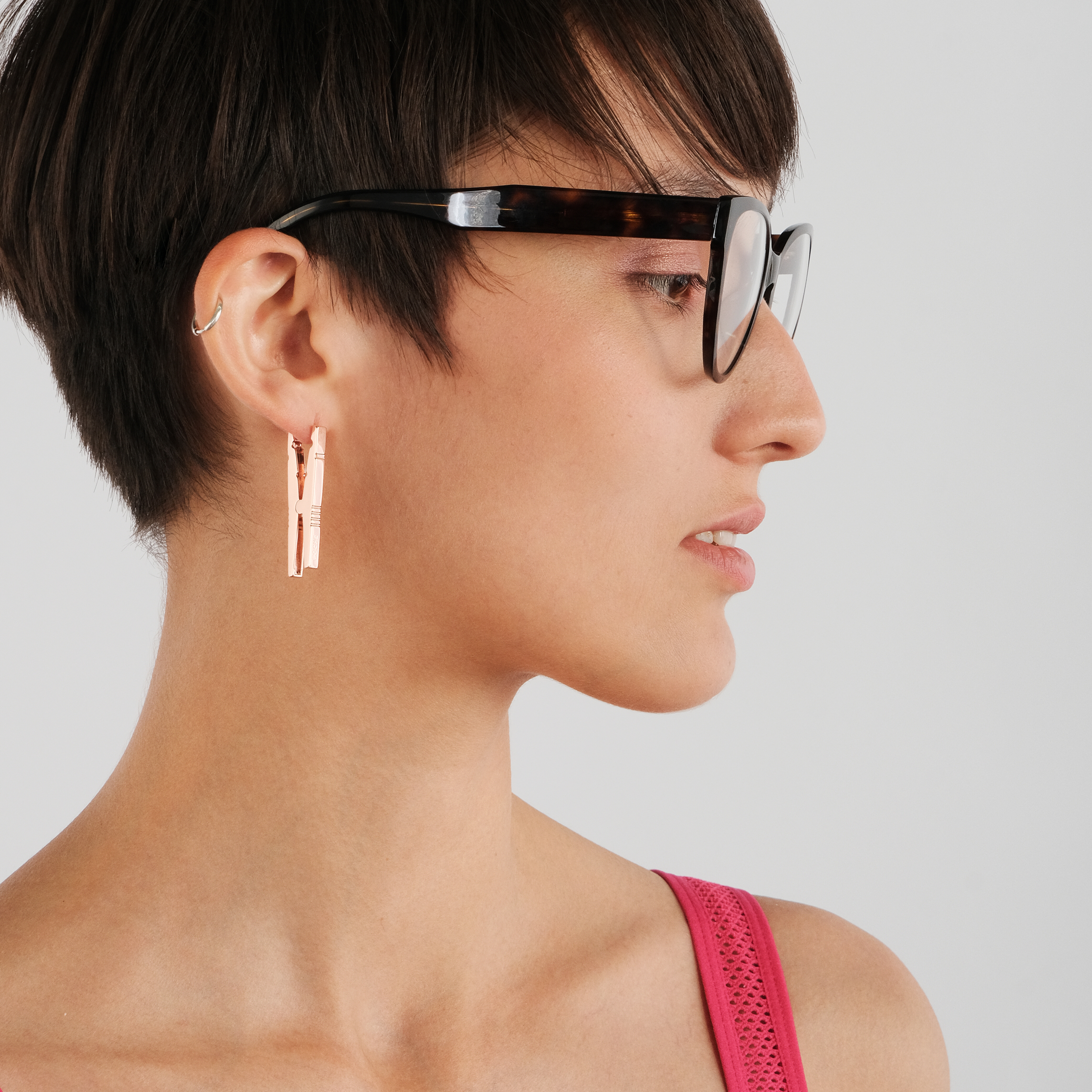 Monoser Clothespin with Rose gold