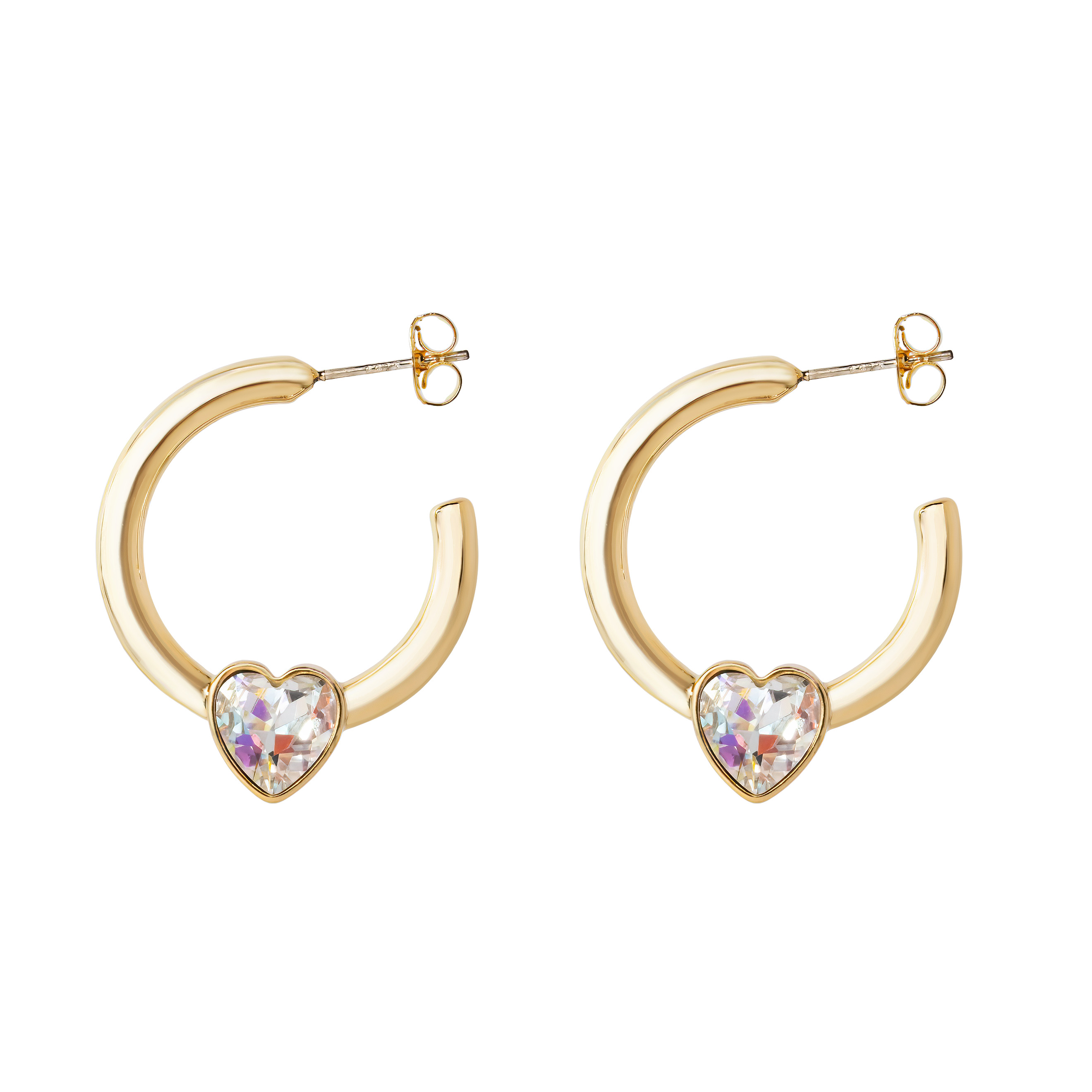 earrings with chameleon crystals