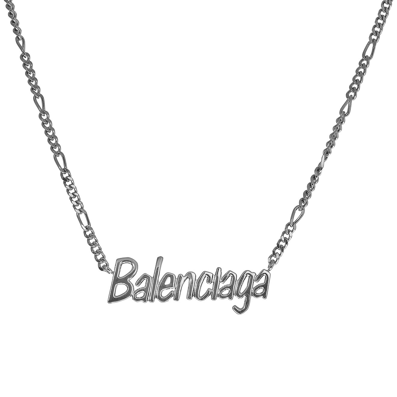 Silver-plated Typo Necklace