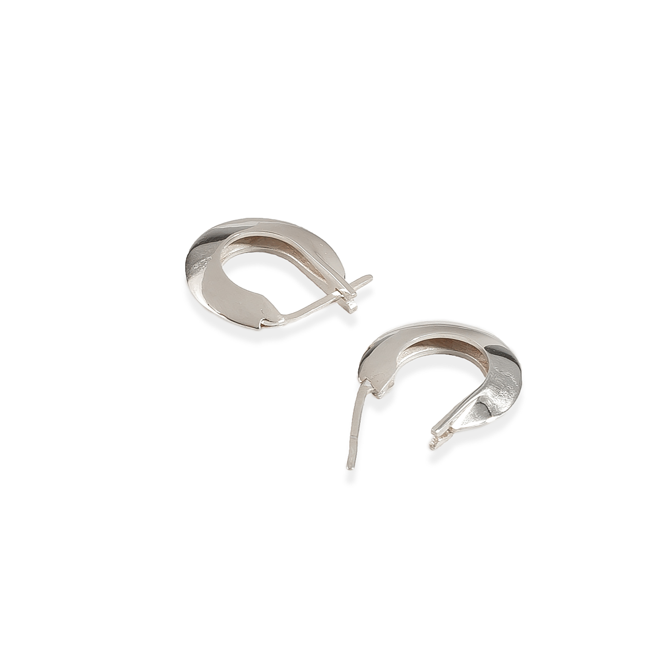 BASE01 S Silver Ring Earrings