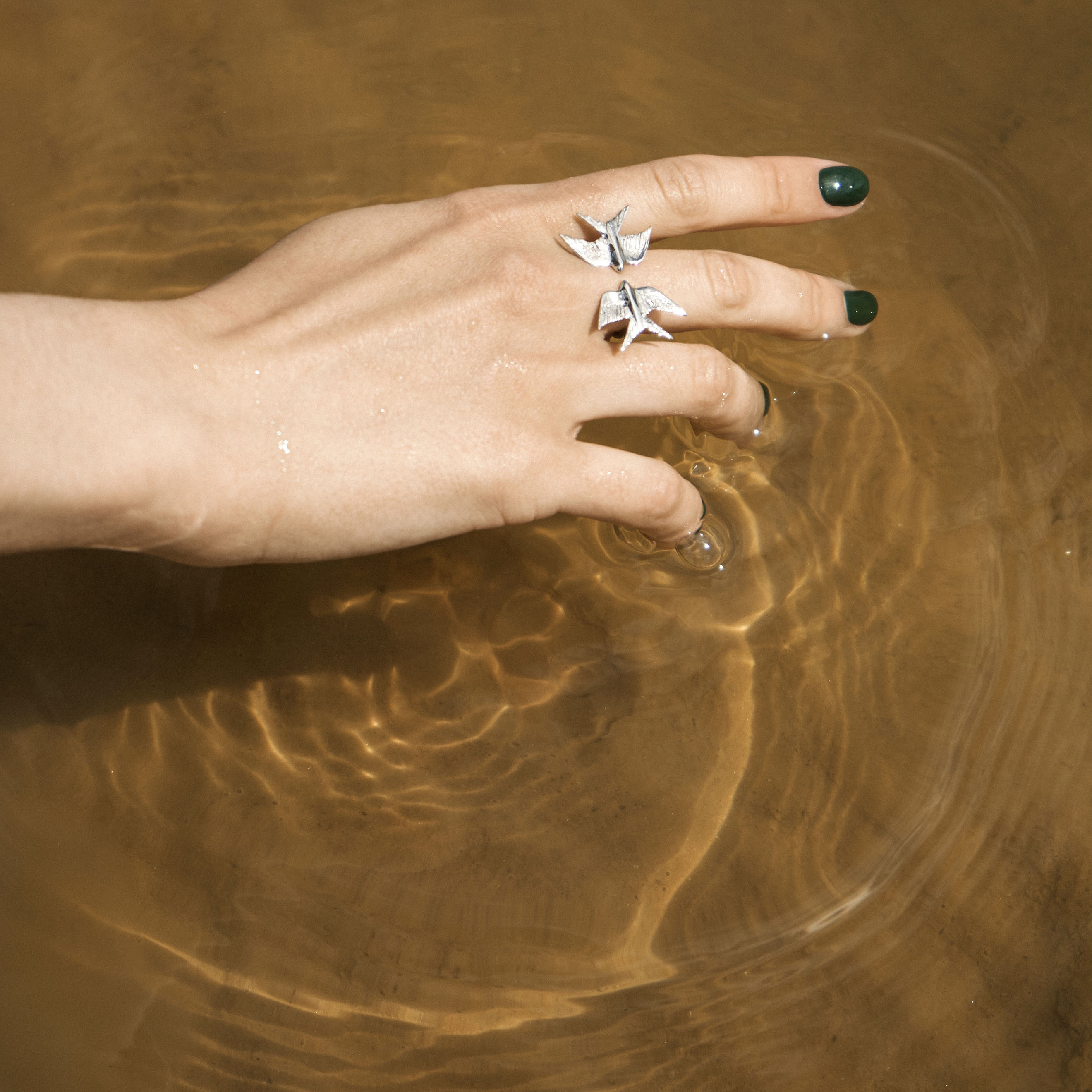 The ring is dimensionless with small swallows