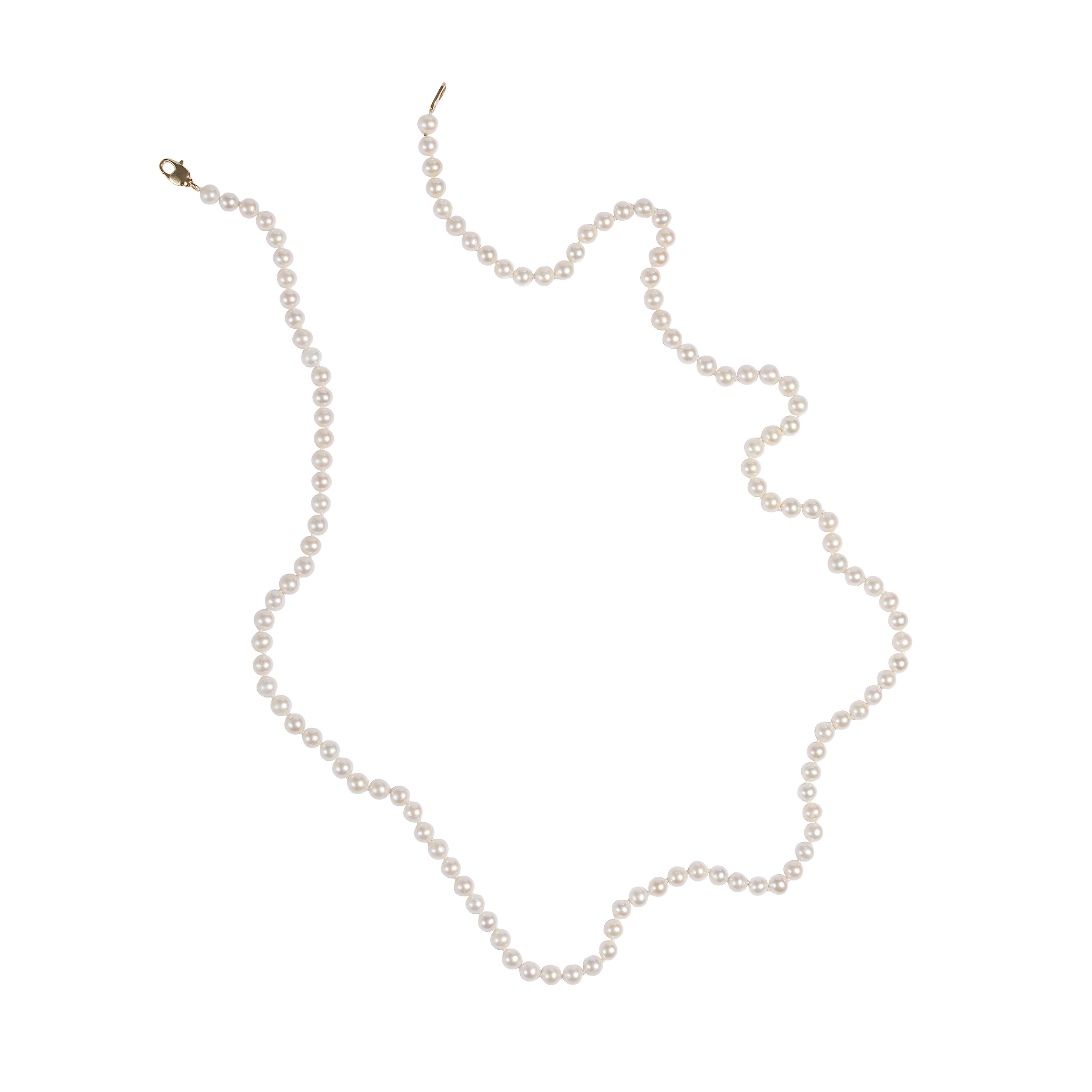 Pearl thread with gilding