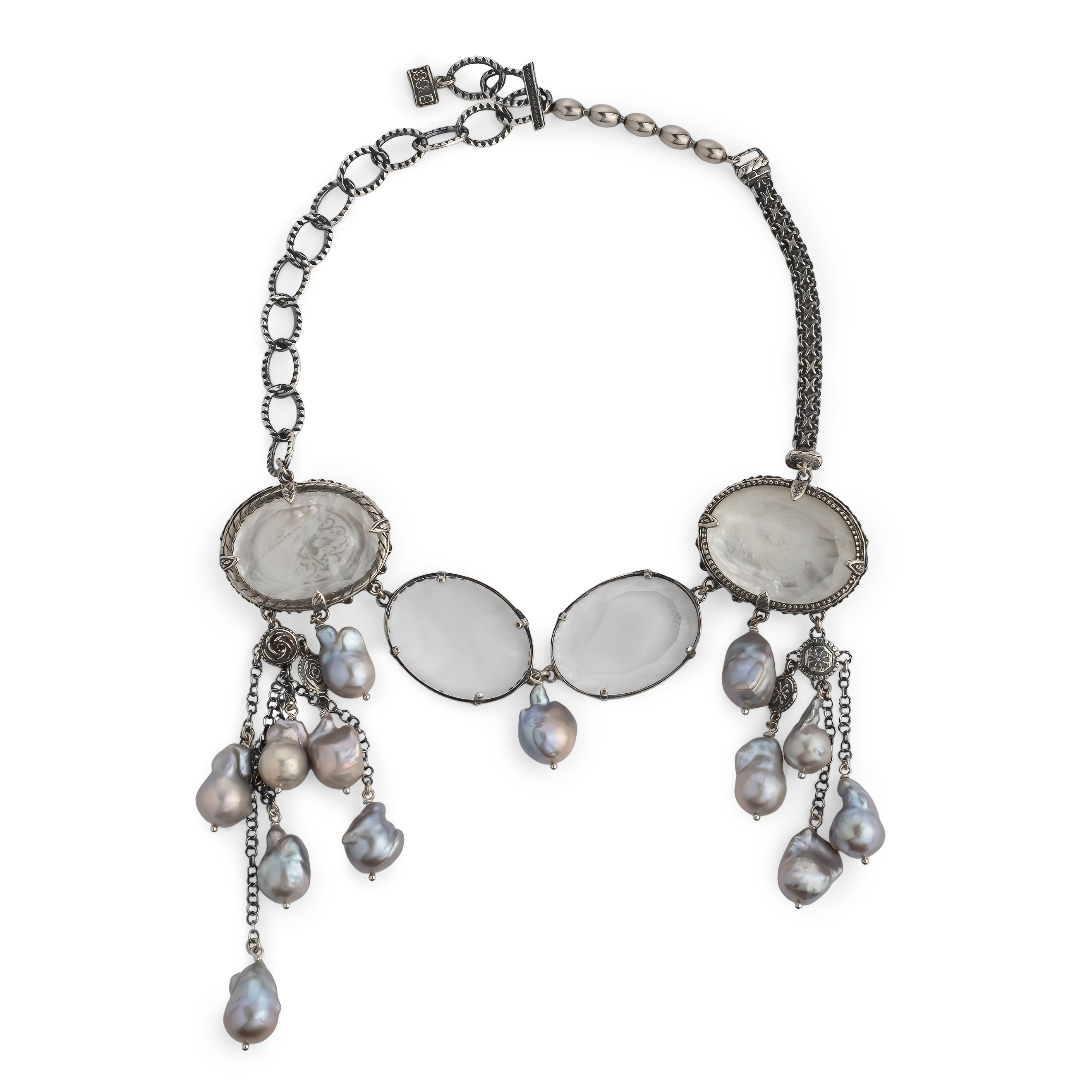 "Bubbles" silver necklace