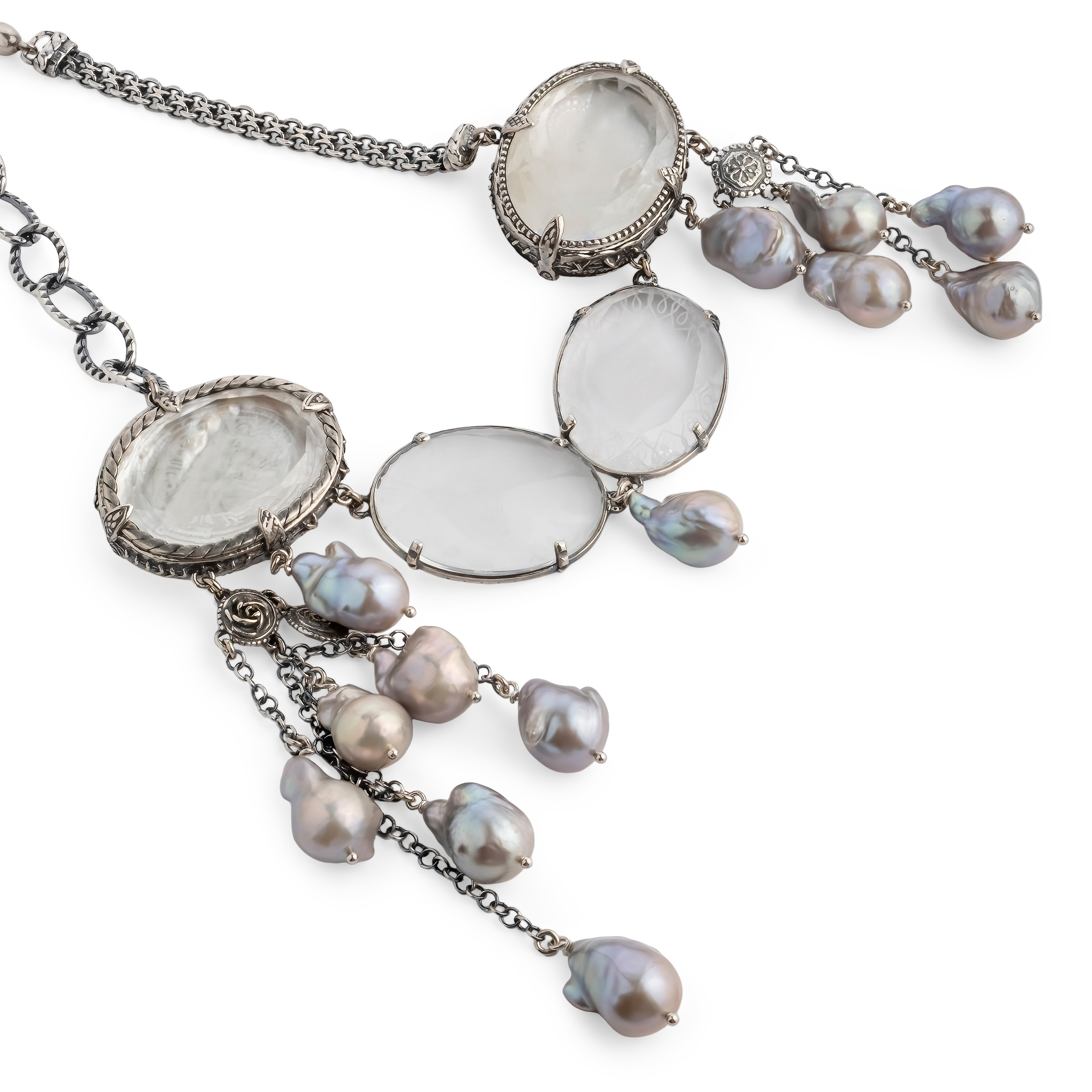 "Bubbles" silver necklace