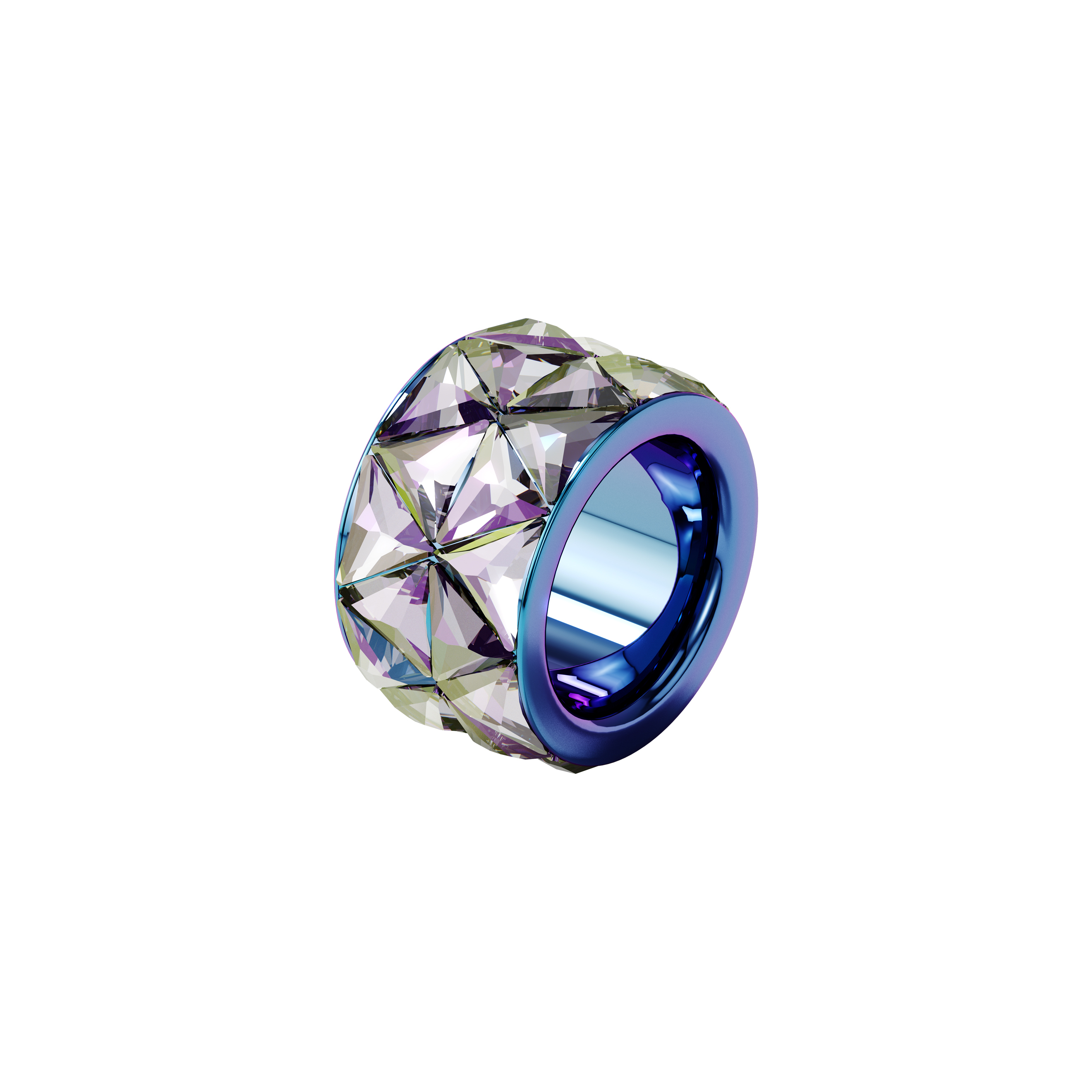 CURIOSA: кольцо из нержавеющей стали с кристаллами Swarovski