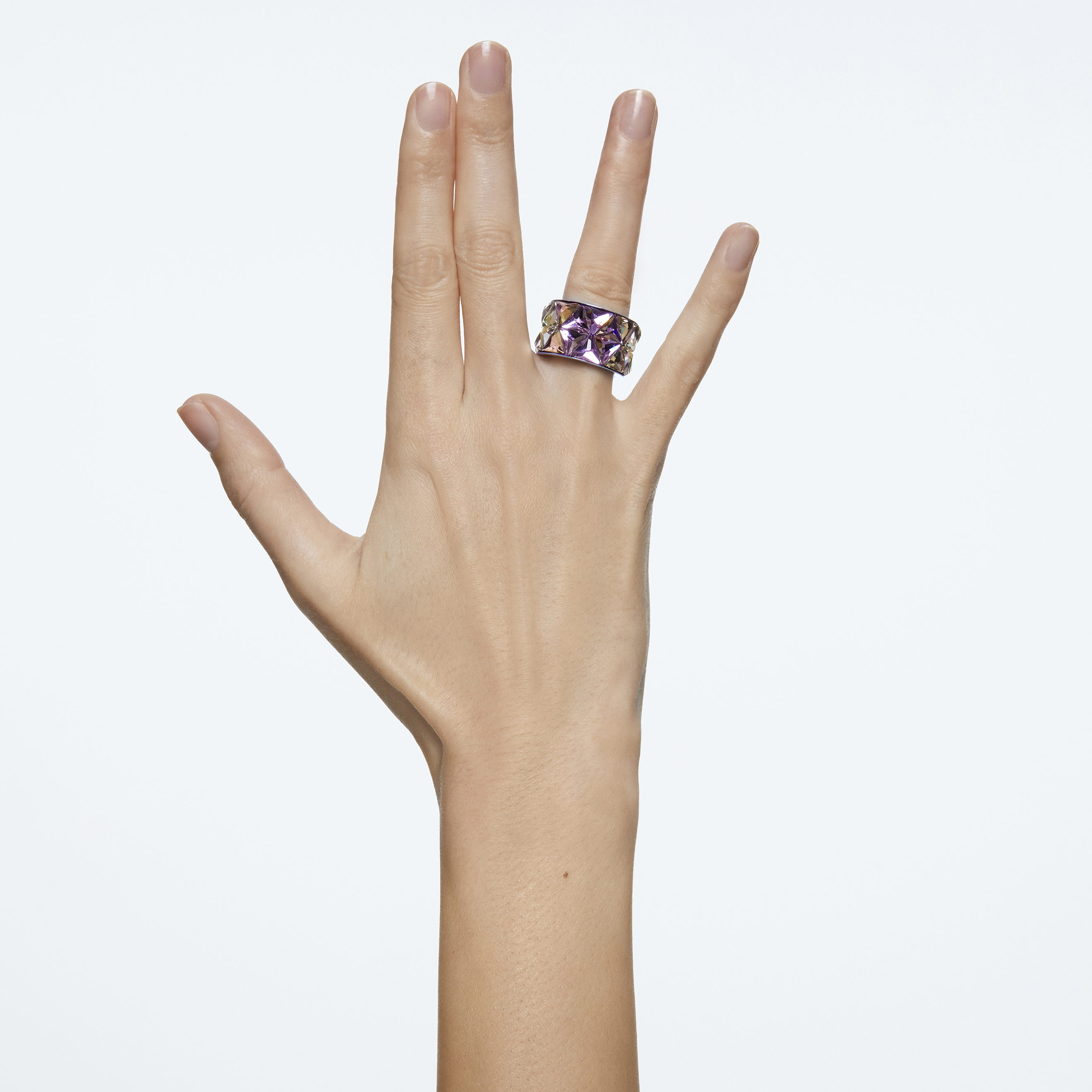 CURIOSA: кольцо из нержавеющей стали с кристаллами Swarovski