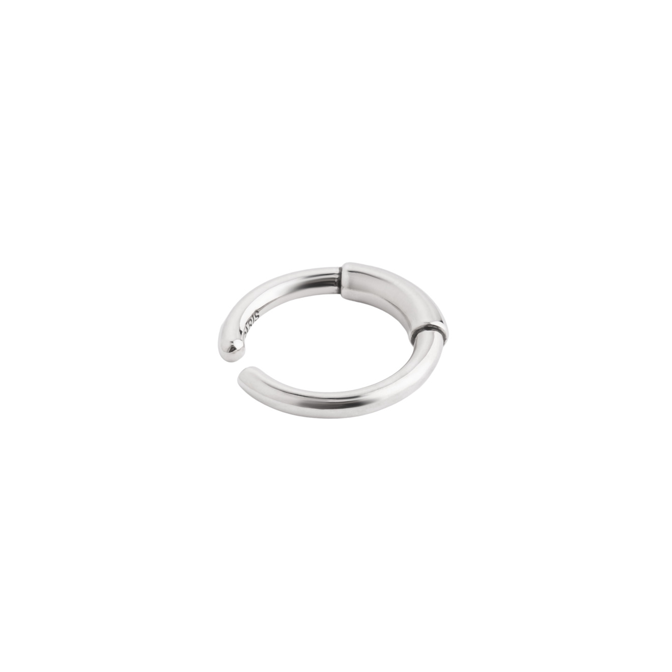 Philippe Audibert Незамкнутое кольцо Lenny с серебряным покрытием lisa smith незамкнутое золотистое кольцо волна