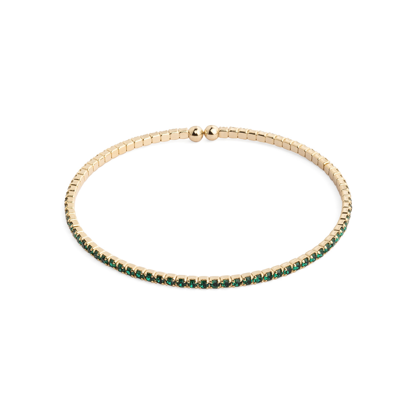 Herald Percy Золотистый браслет с зелеными кристаллами herald percy золотистый браслет с зелеными кристаллами