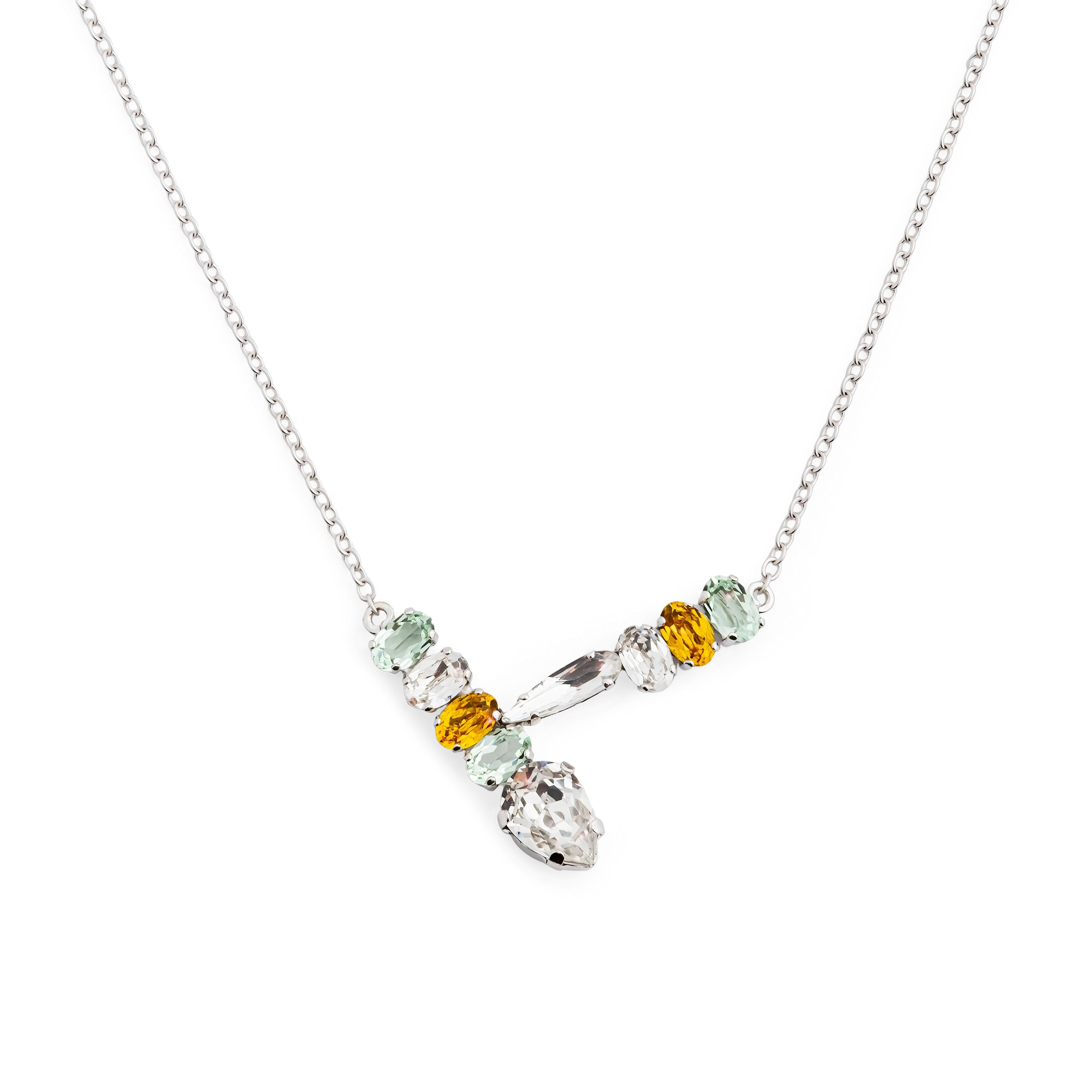Snake Pendant with Chrysolite Snake Crystals