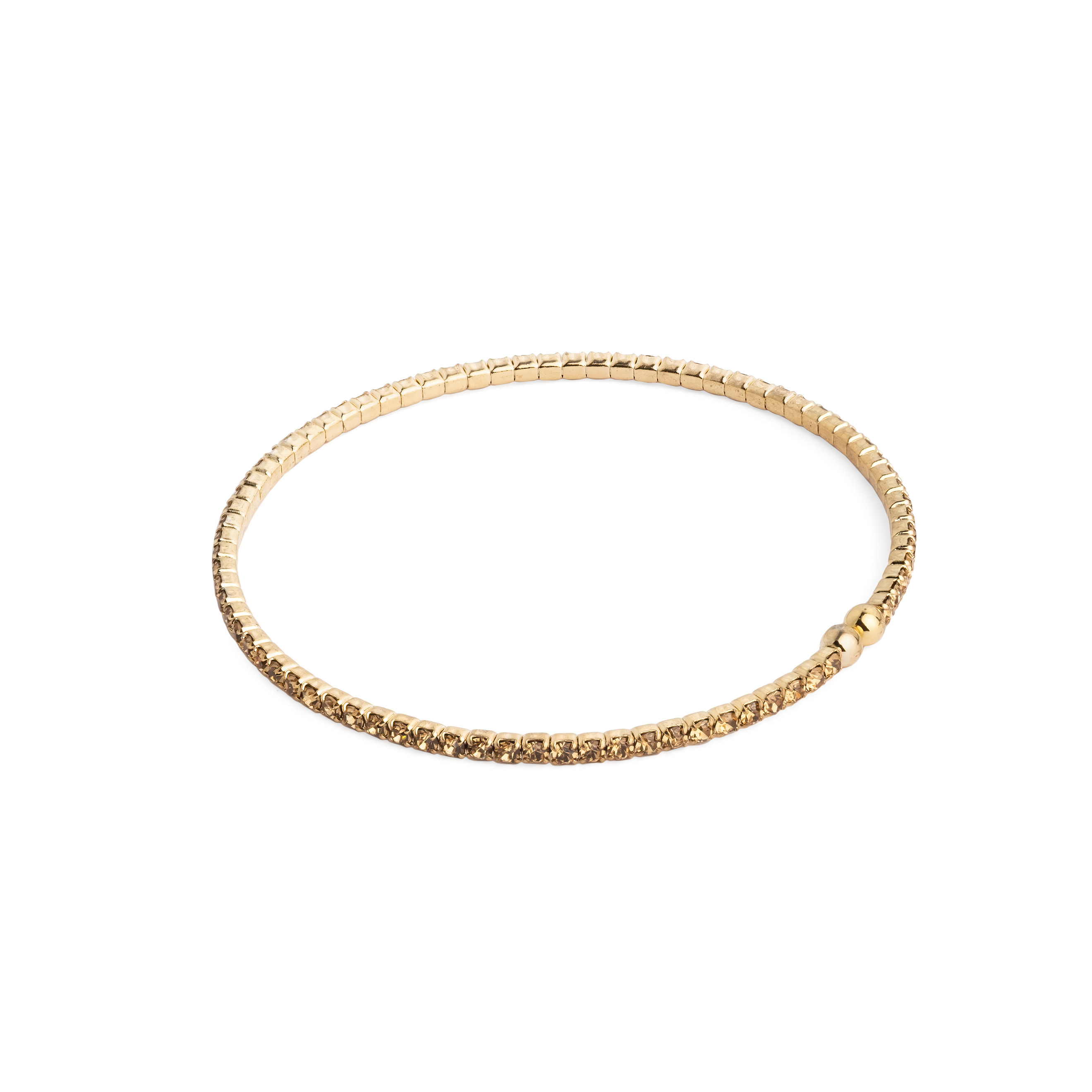 bracelet with caramel crystals