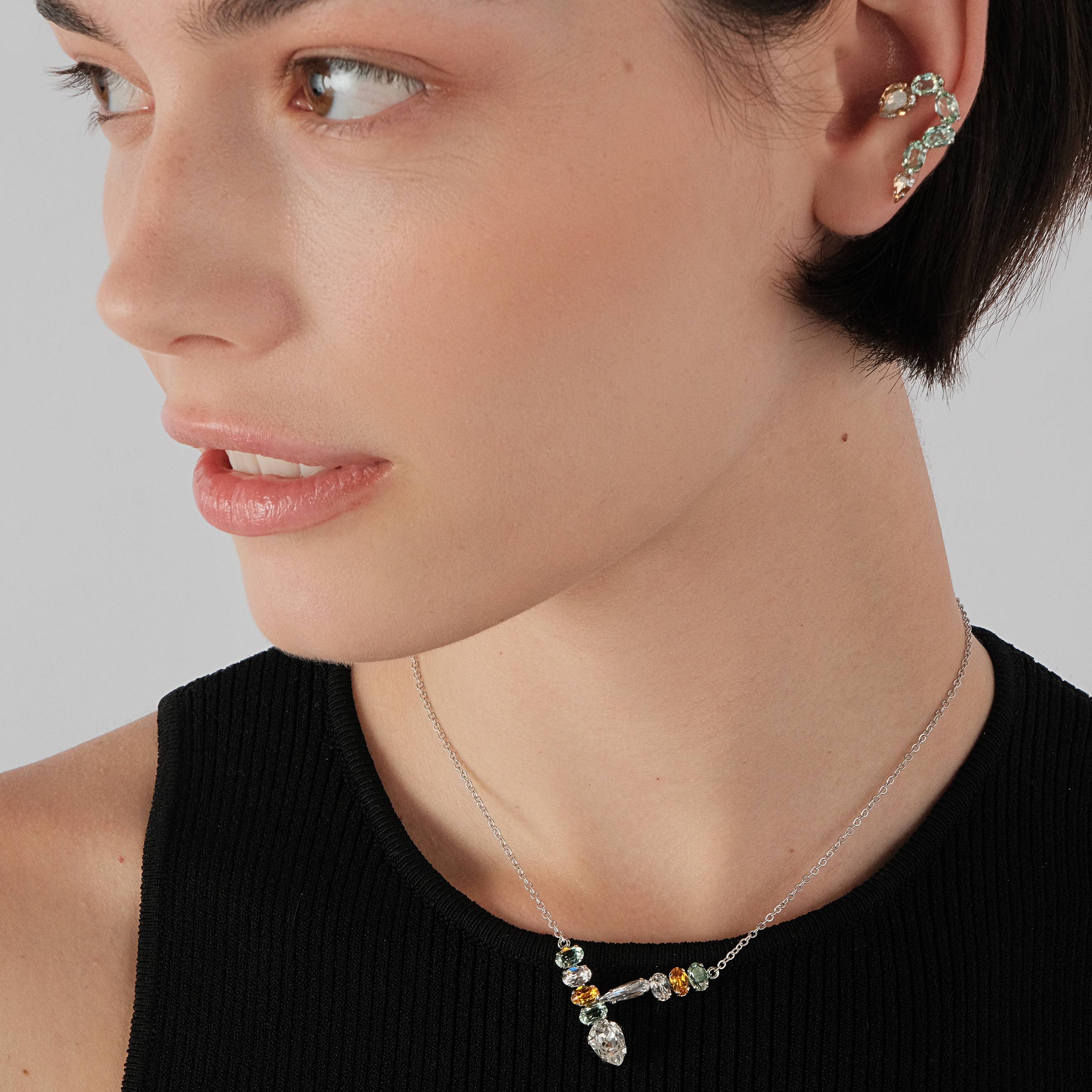 Snake Pendant with Chrysolite Snake Crystals