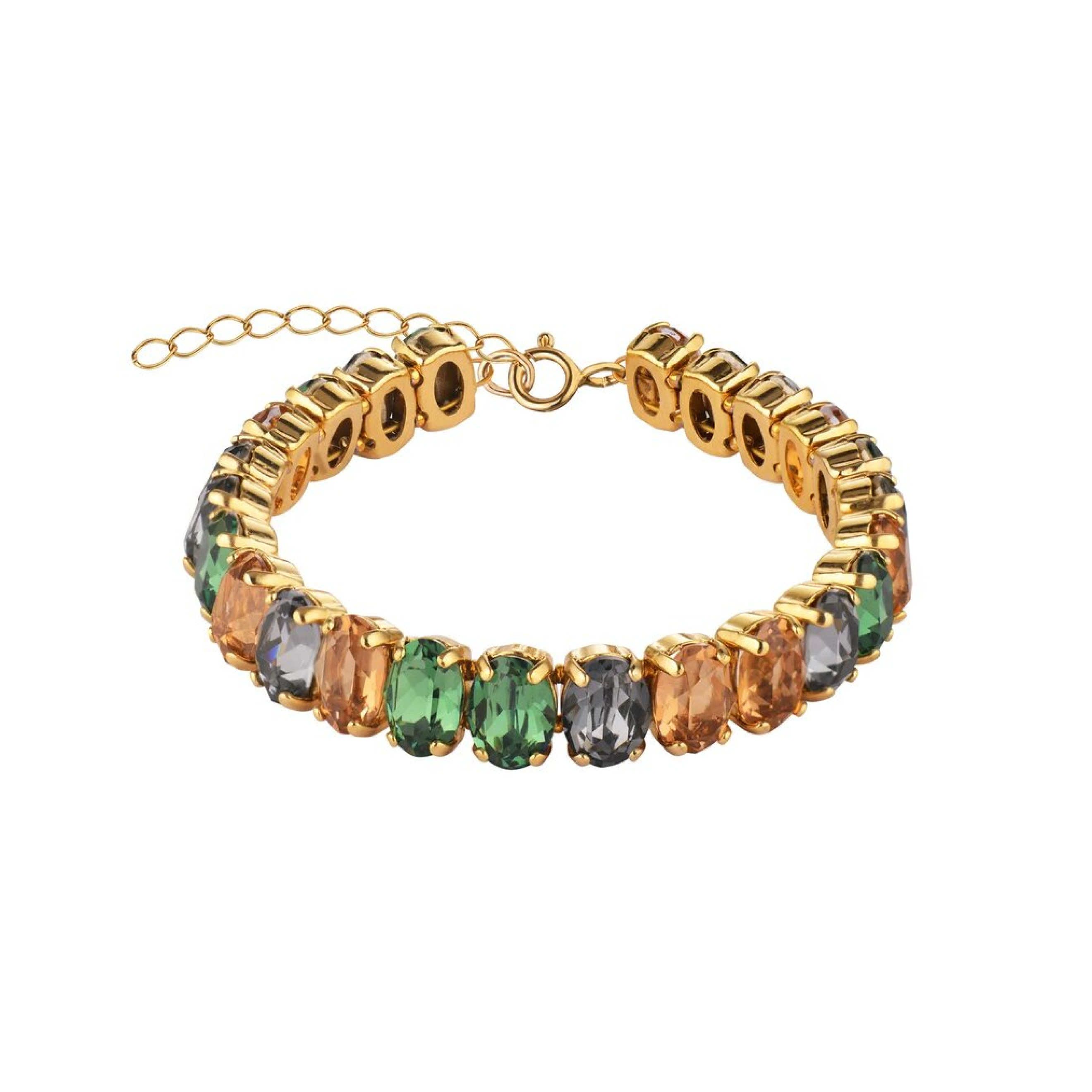 Gold-plated bracelet with Swarovski Wishful crystals