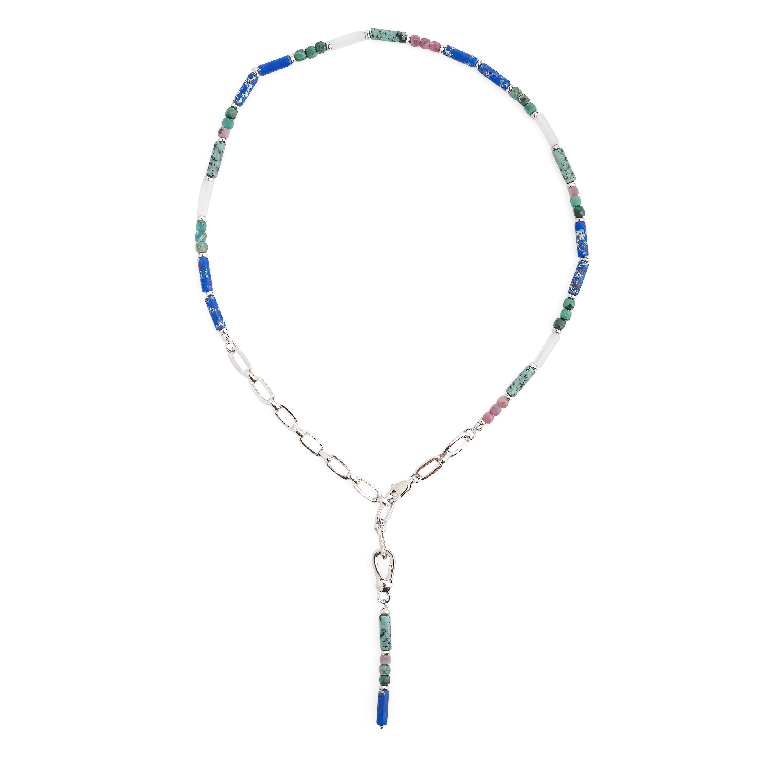 Колье Hello Summer Emerald из натуральных камней
