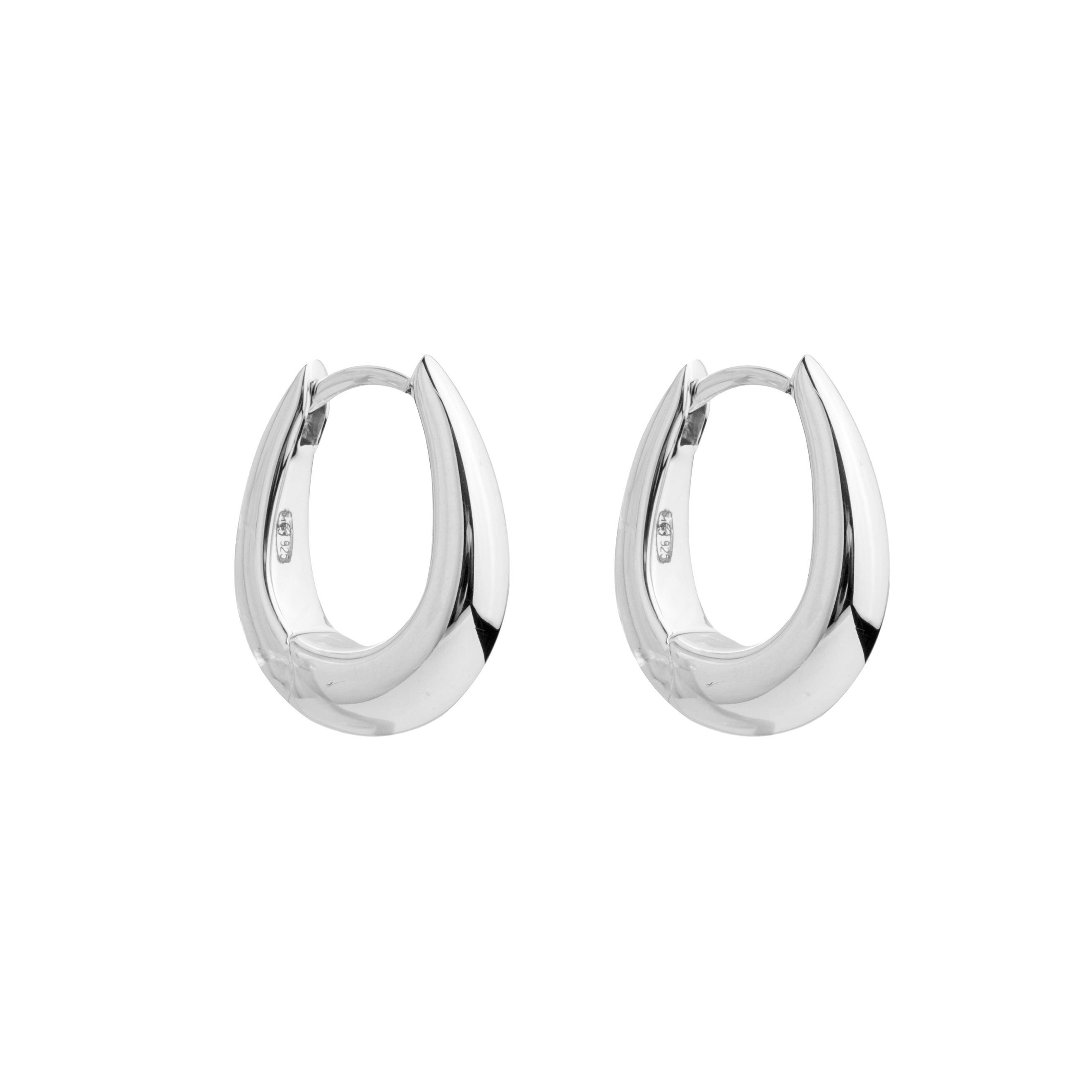Серьги-хупы из серебра Liz Hoops