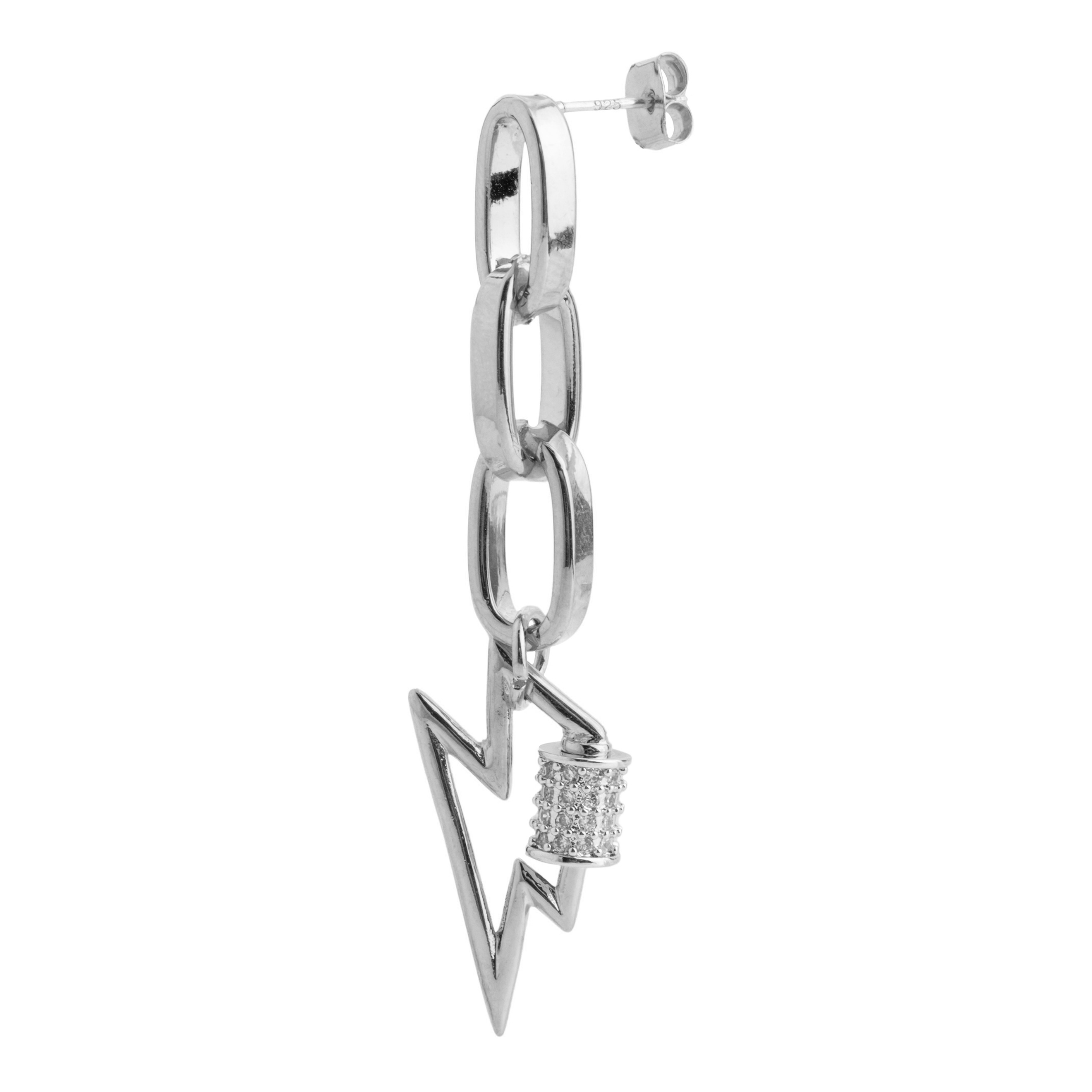 earrings with a zipper carabiner