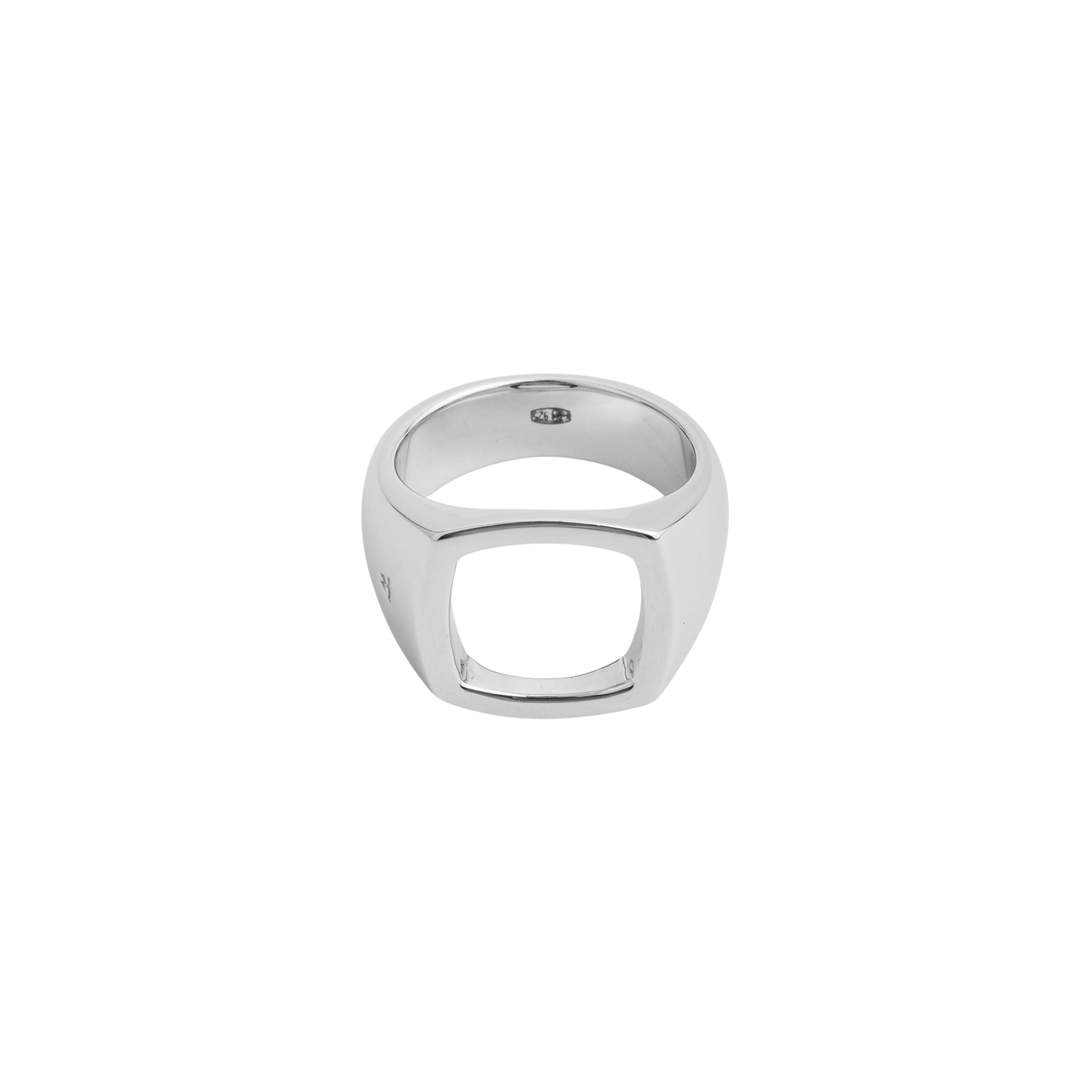 Silver signet ring
