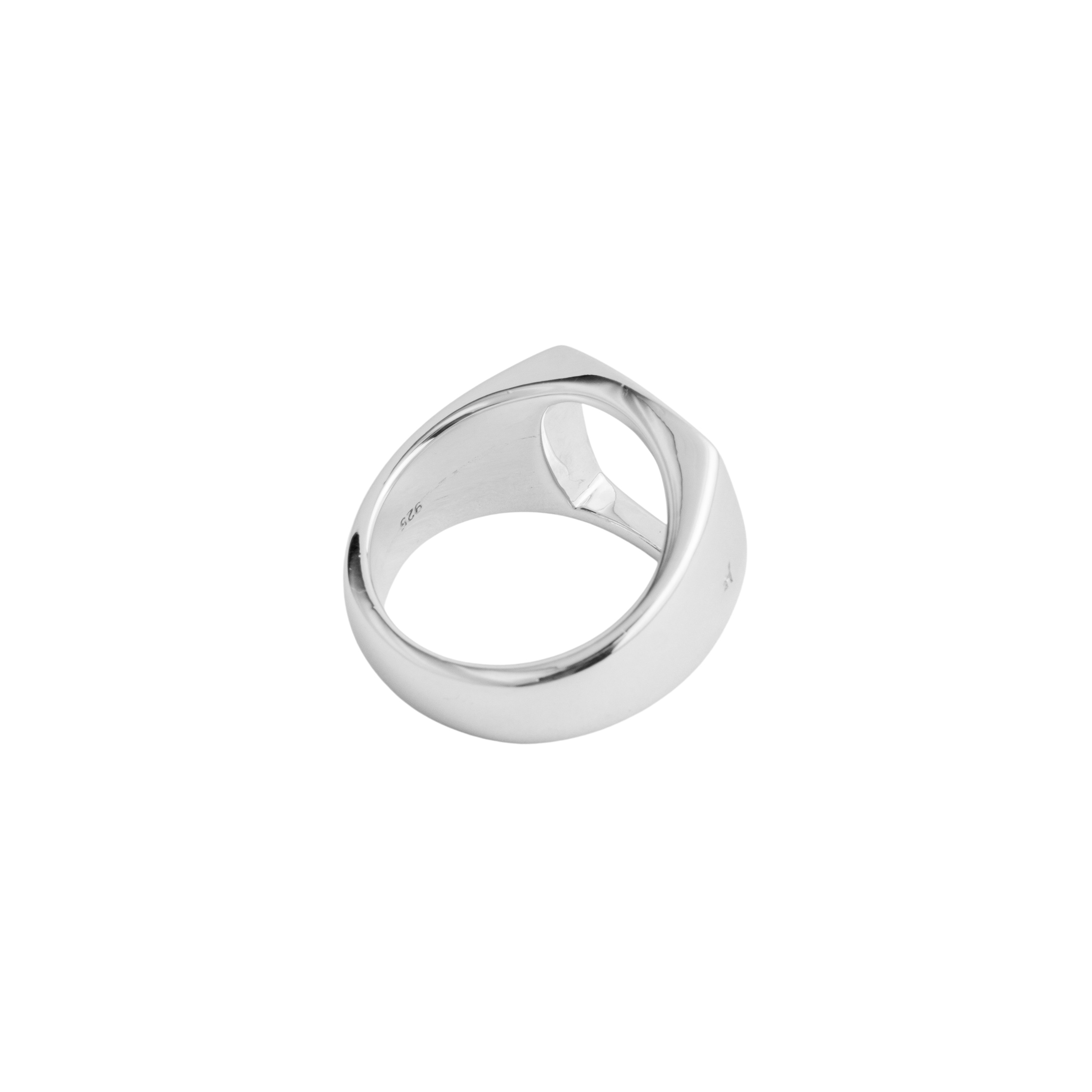 Silver signet ring