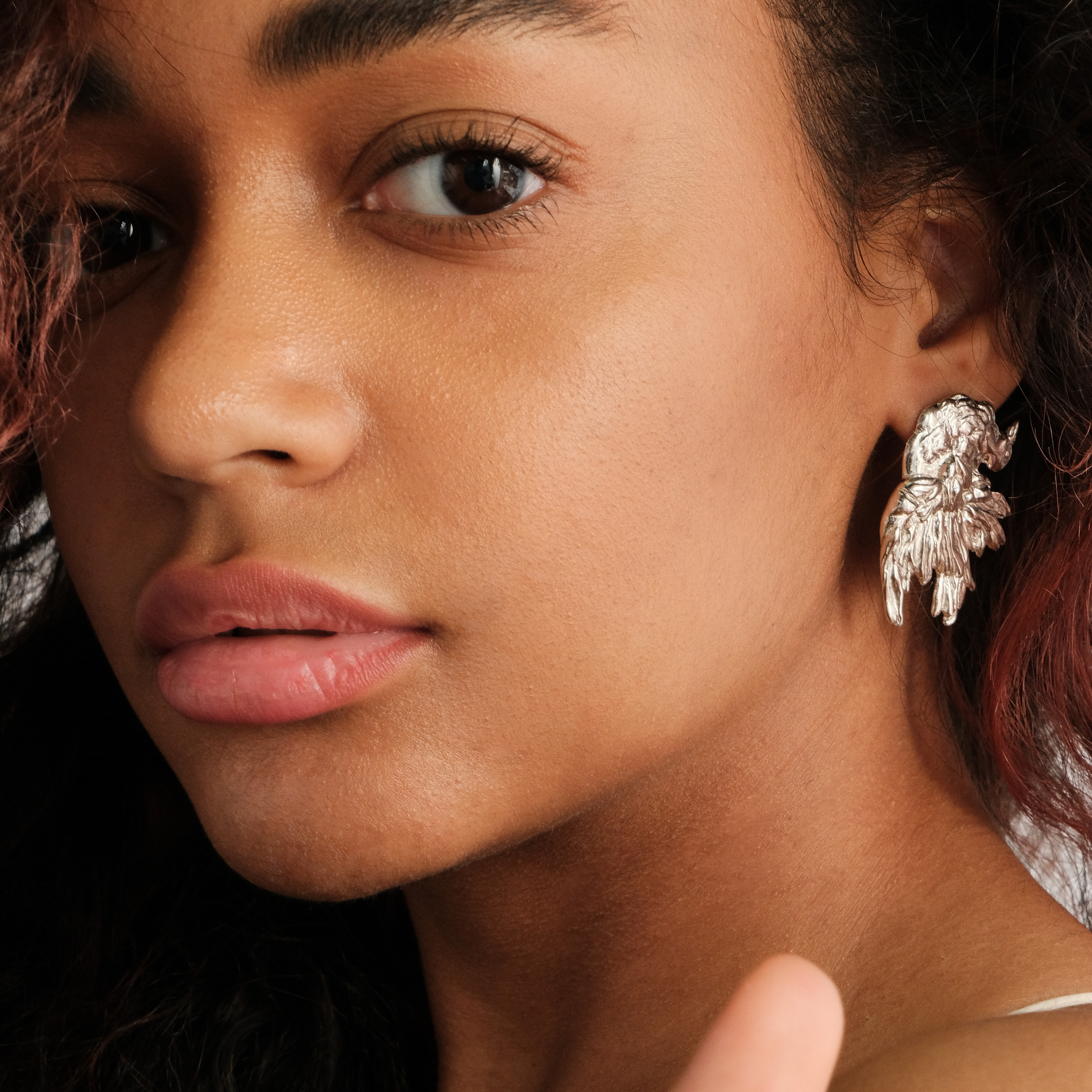 Bird earrings made of silver