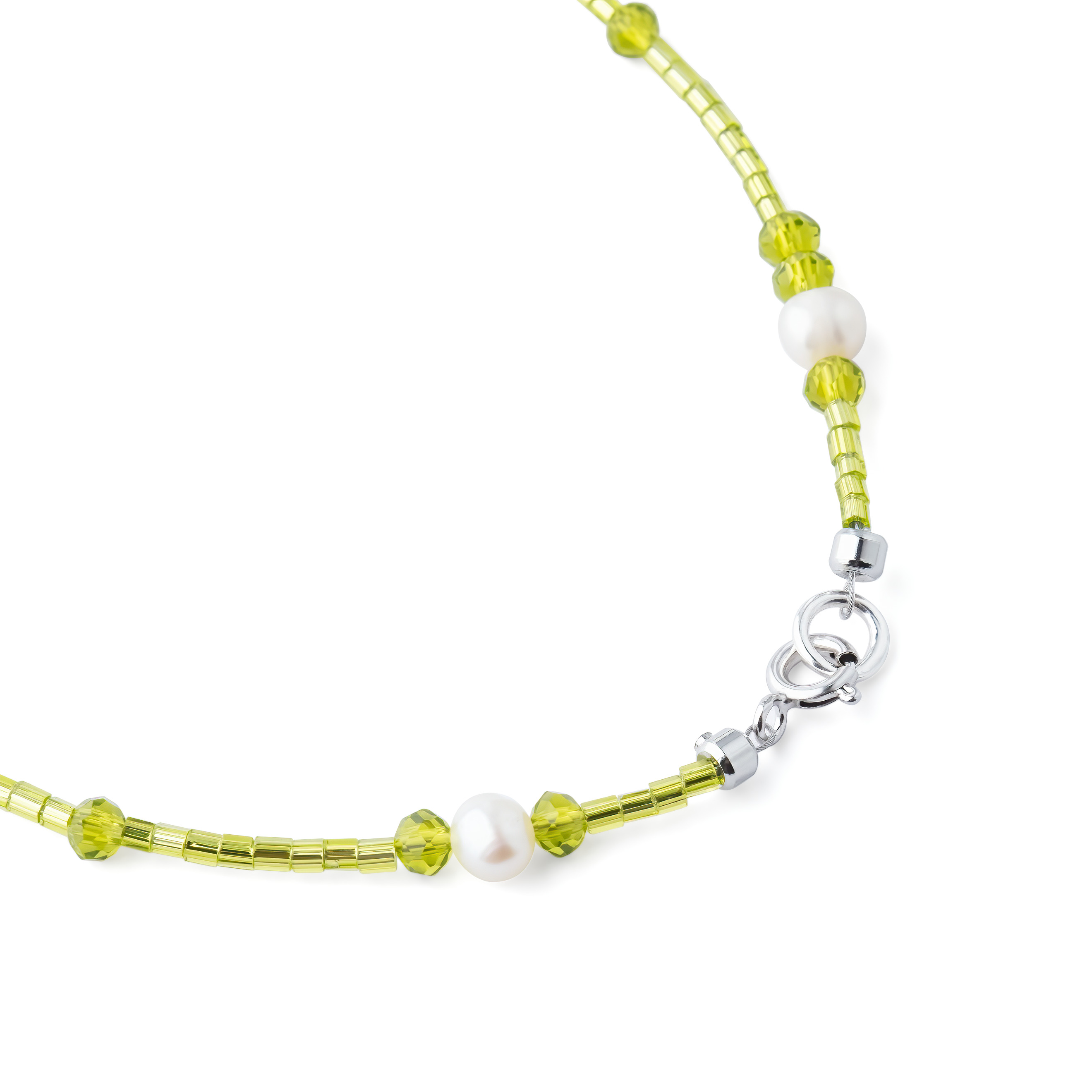 Браслет на ногу с жемчугом и кристаллом Swarovski Candy