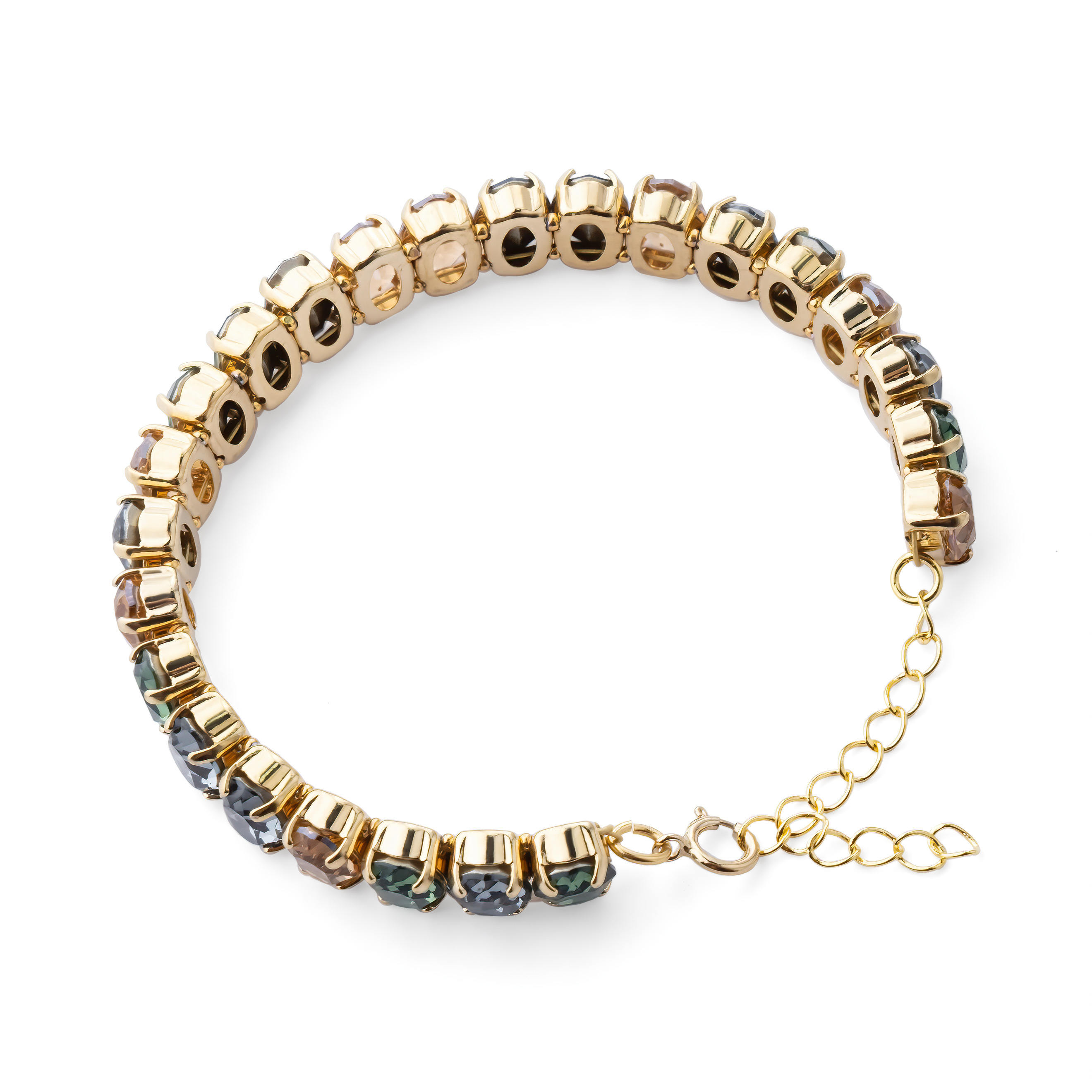 Gold-plated bracelet with Swarovski Wishful crystals