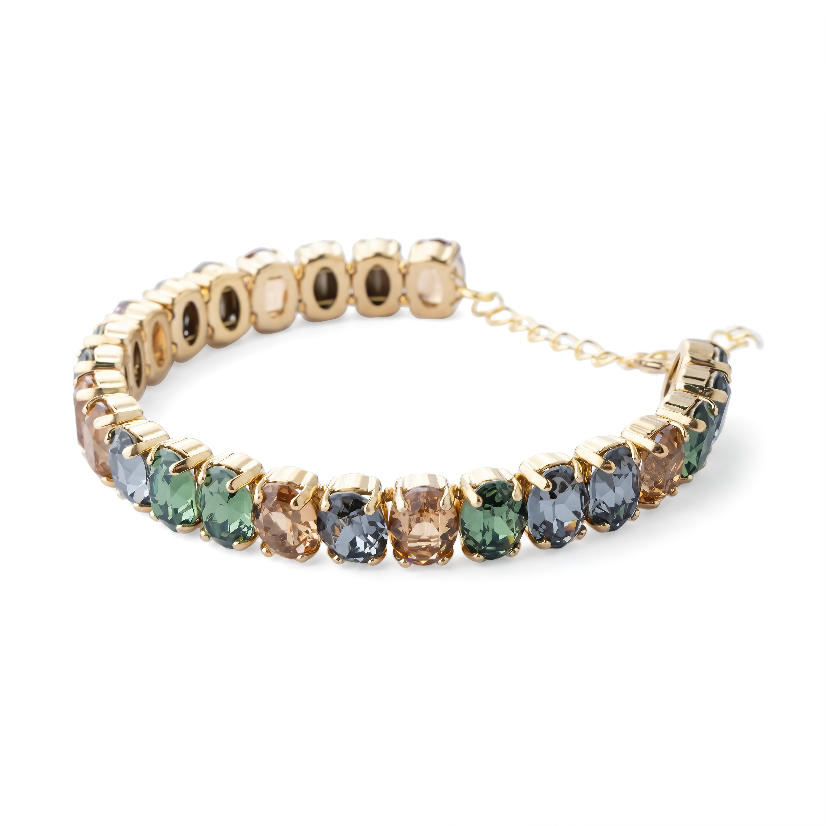 Gold-plated bracelet with Swarovski Wishful crystals