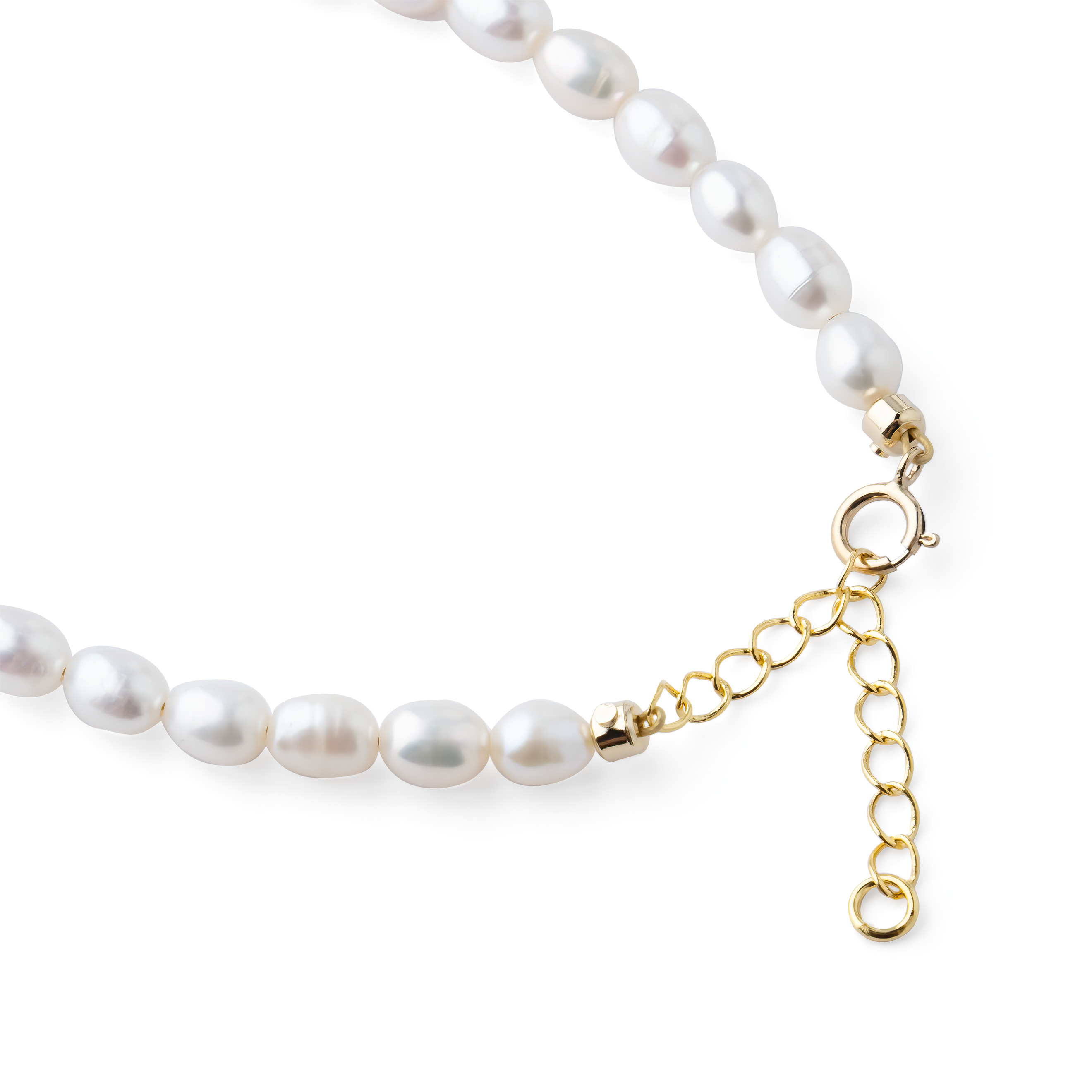Позолоченный браслет с жемчугом и кристаллом Swarovski Goldie