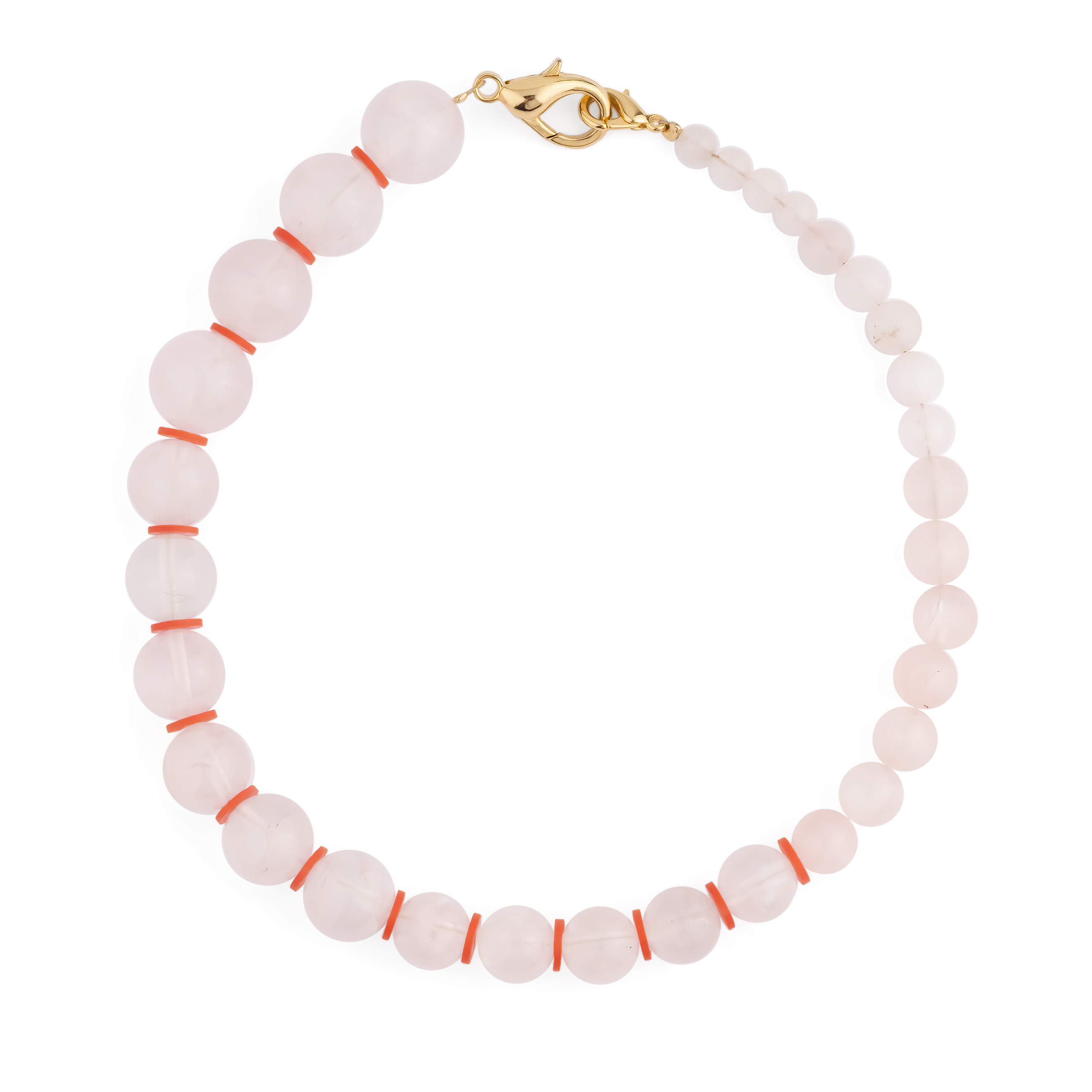 Necklace with rose quartz / Collaboration