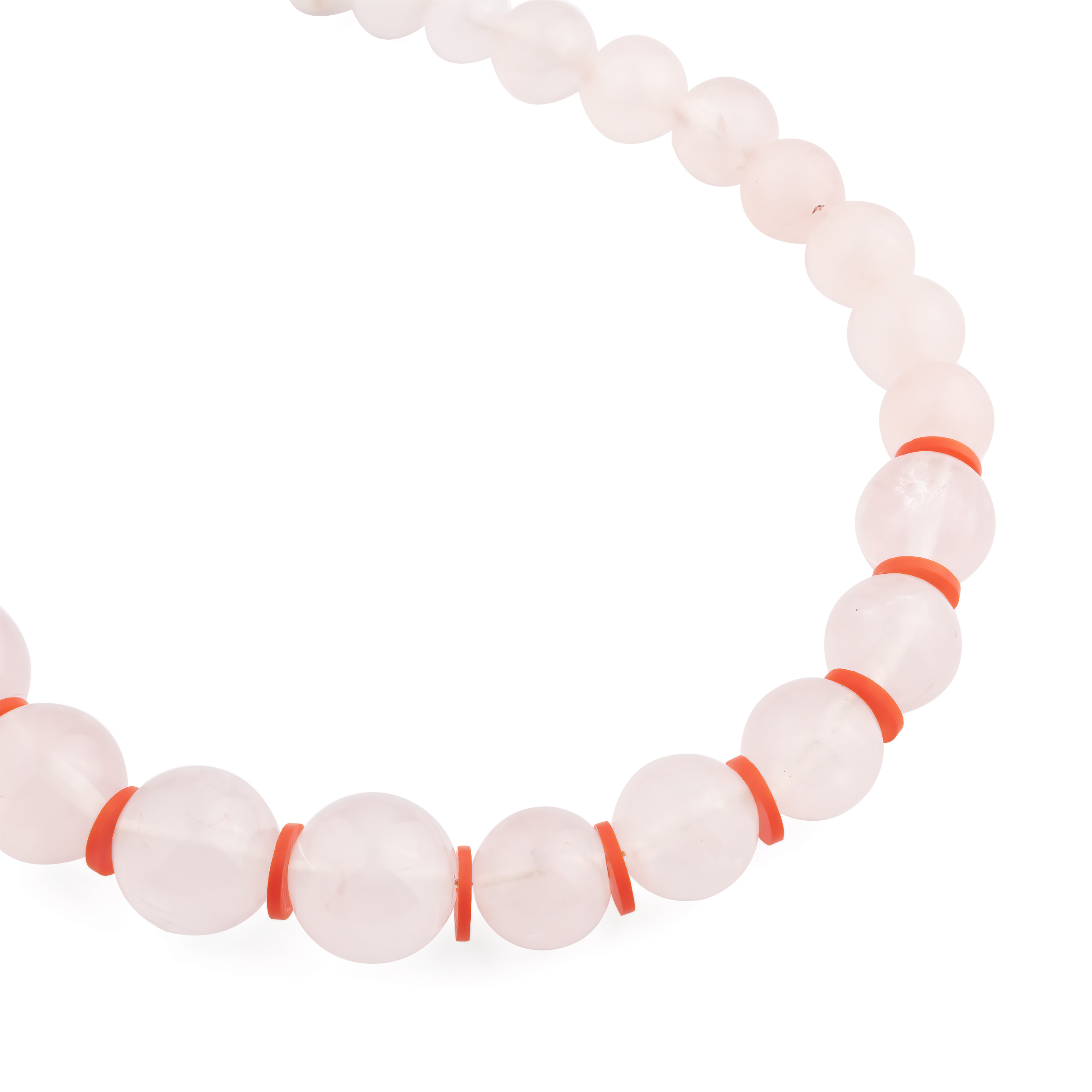 Necklace with rose quartz / Collaboration