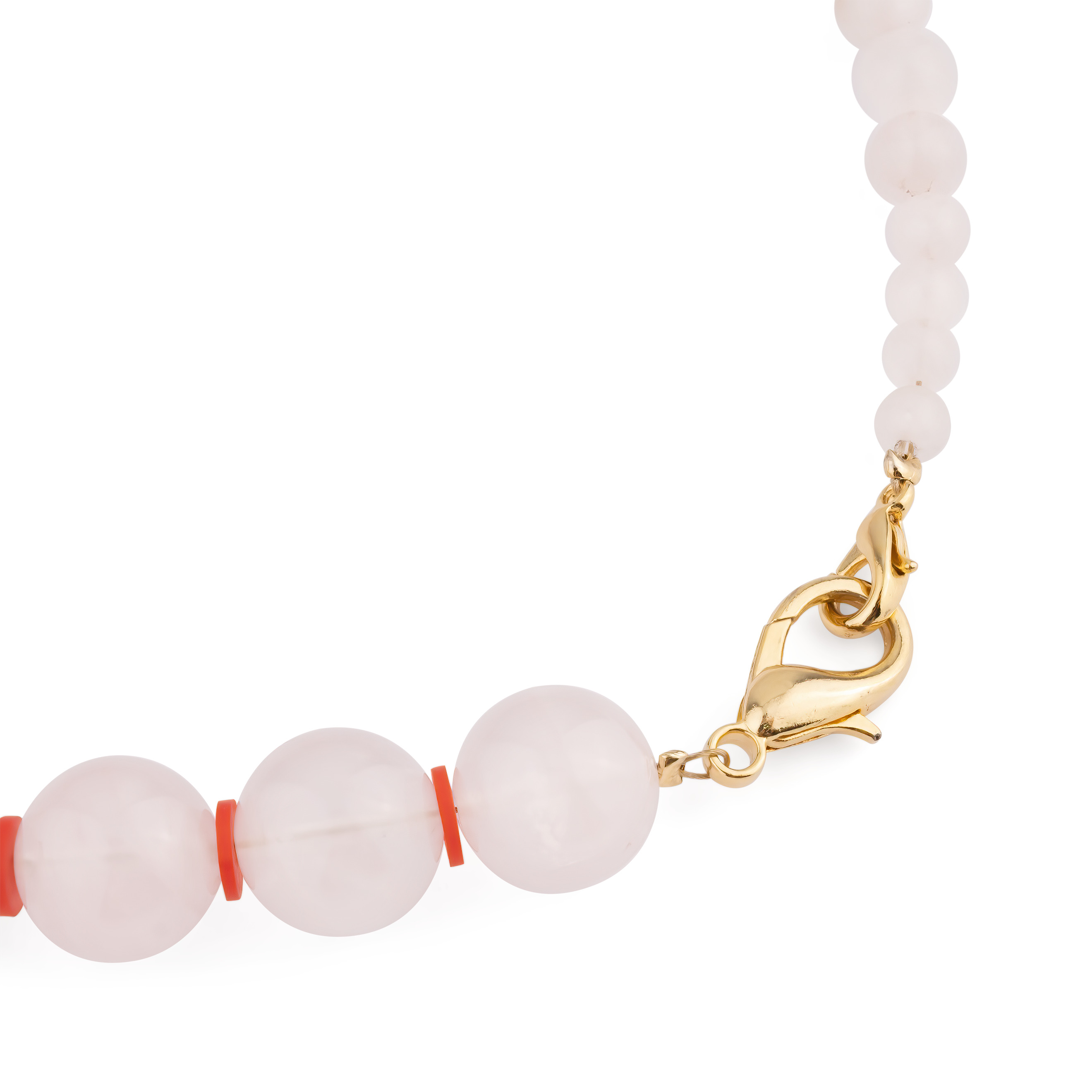 Necklace with rose quartz / Collaboration