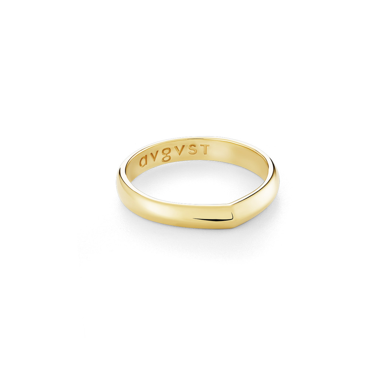 Avgvst Позолоченное ограненное кольцо из серебра liya позолоченное кольцо со вставкой из перламутра
