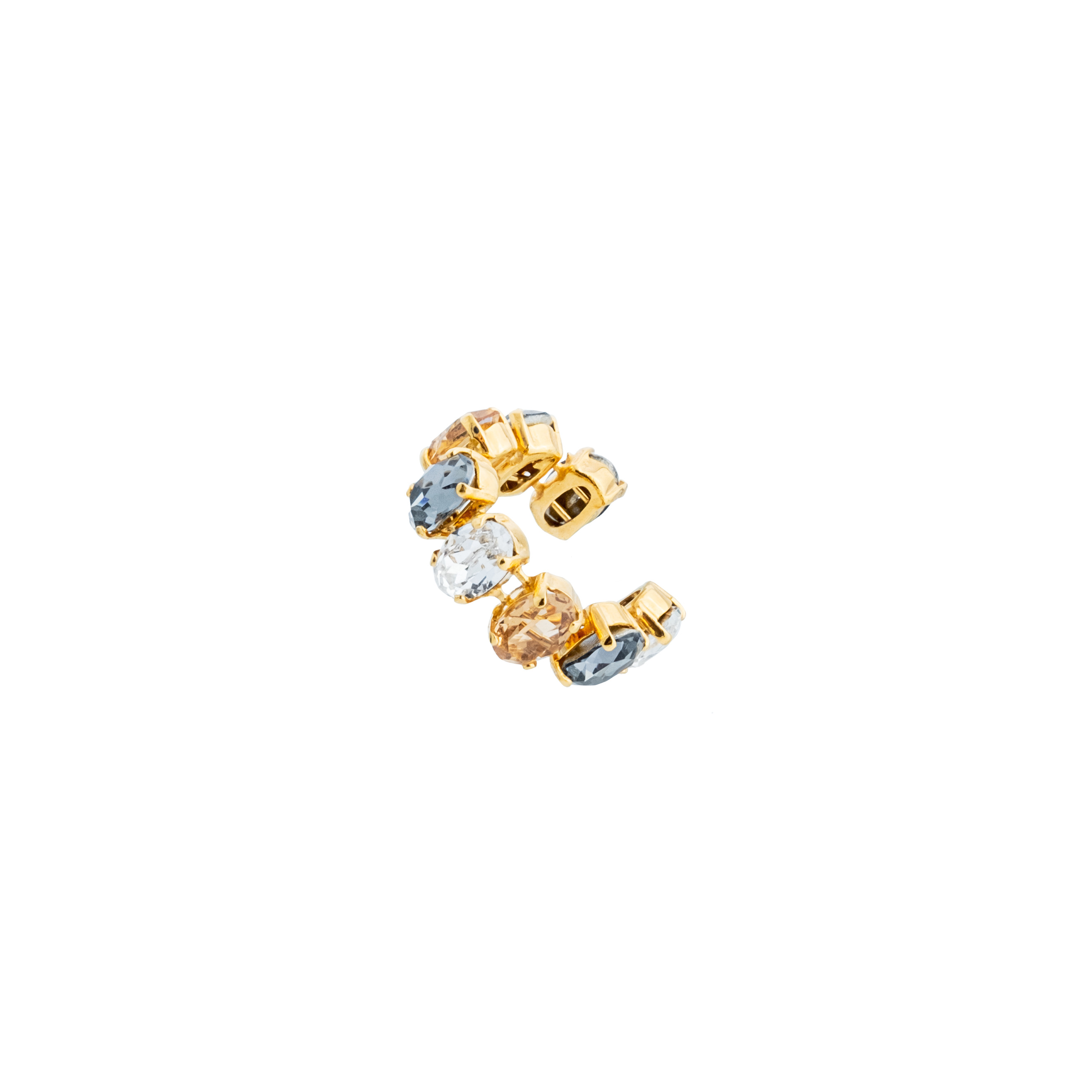 Позолоченный кафф с кристаллами Swarovski Golden Snake