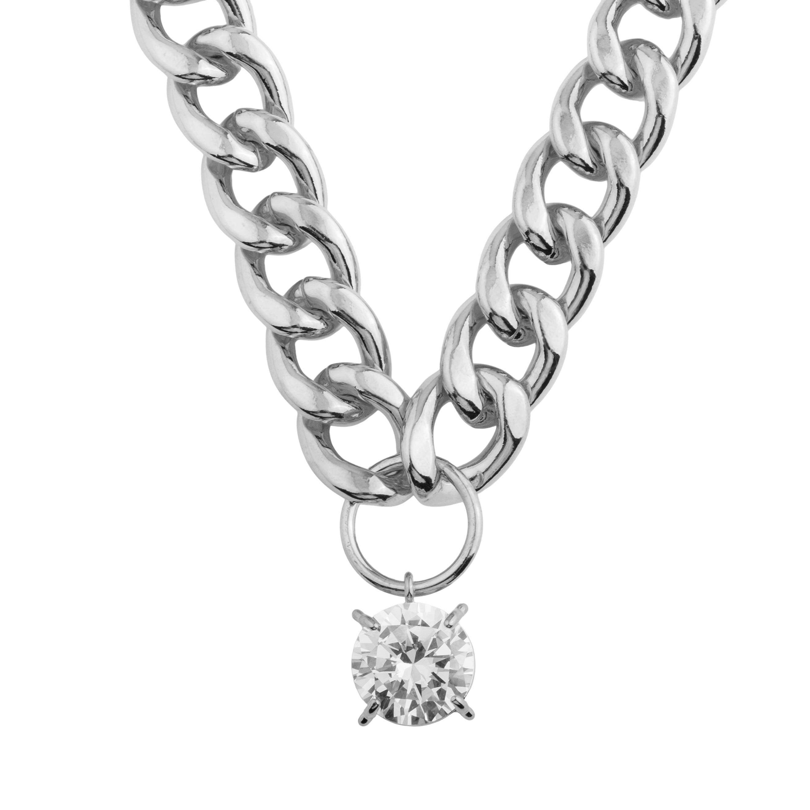 necklace-chain with crystal