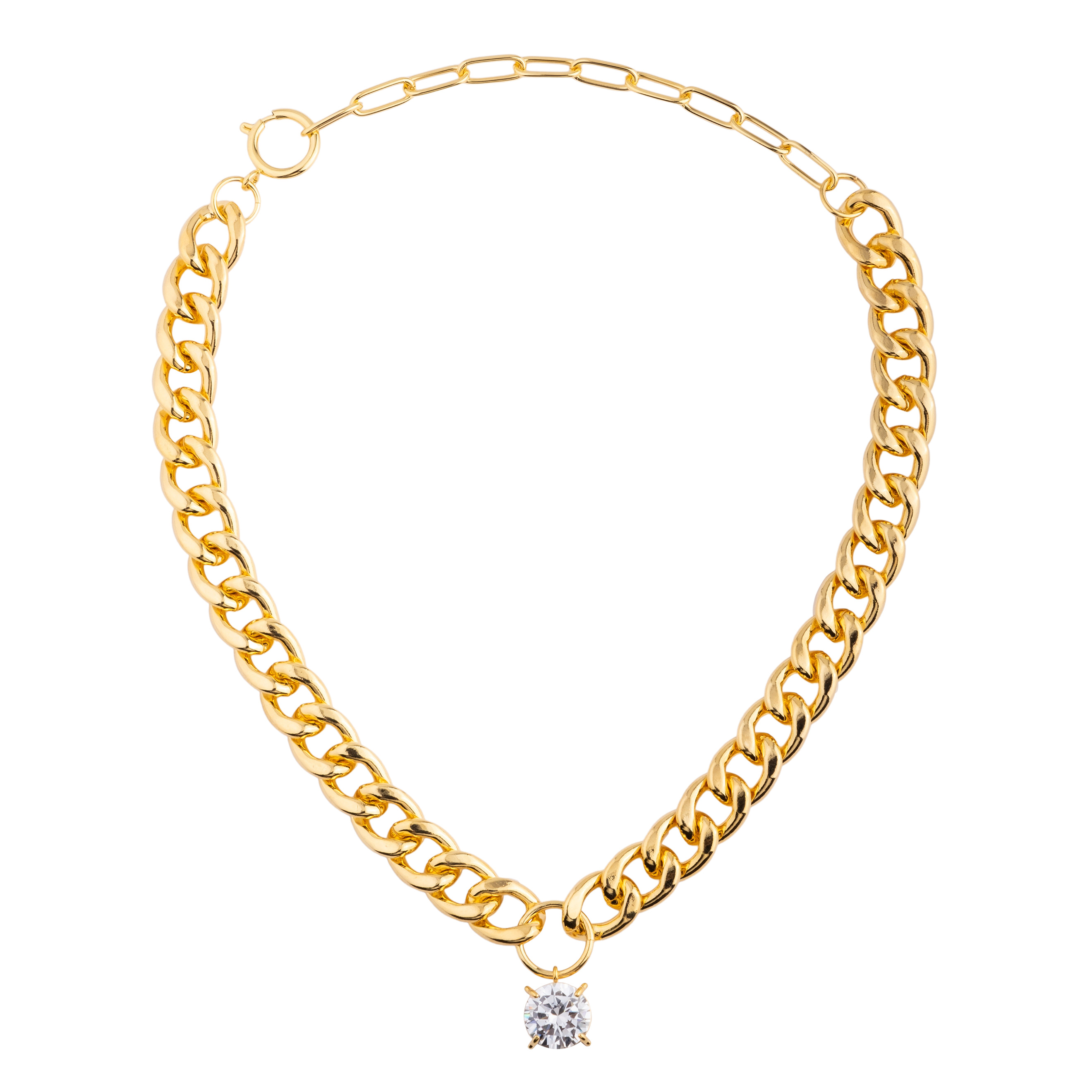 necklace-chain with crystal