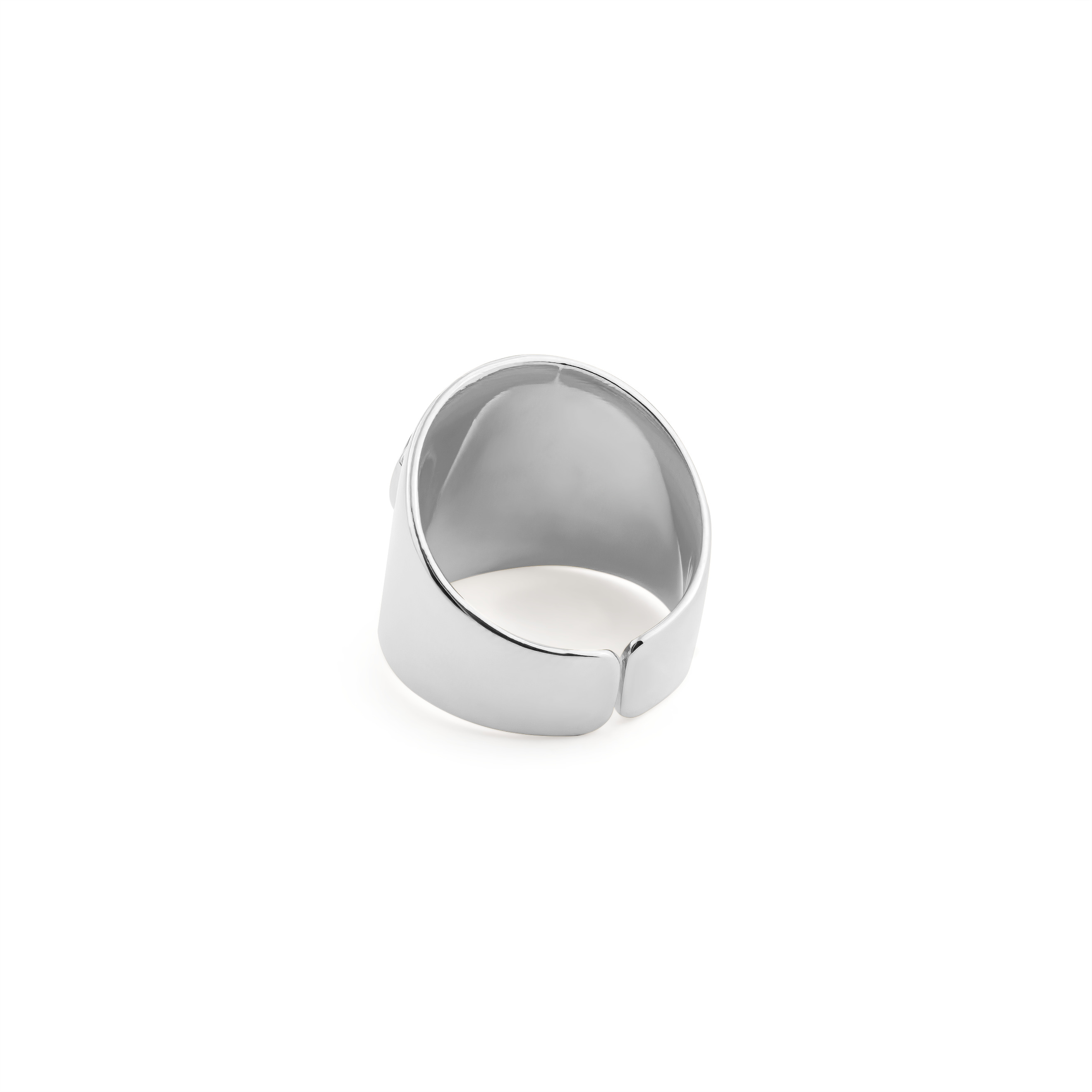 ring with round white insert