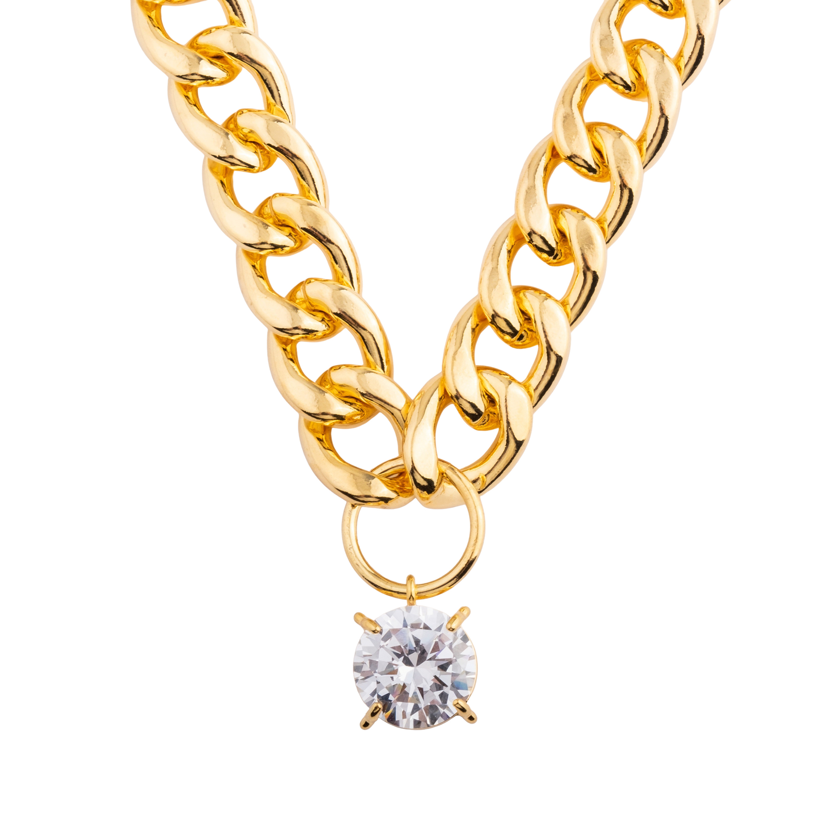 necklace-chain with crystal
