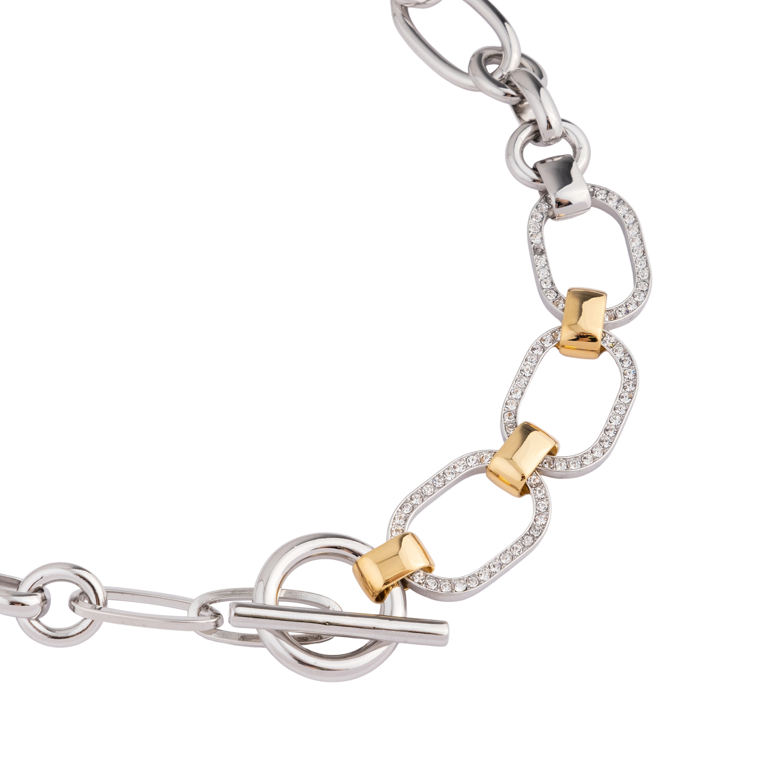 necklace-chain with crystals