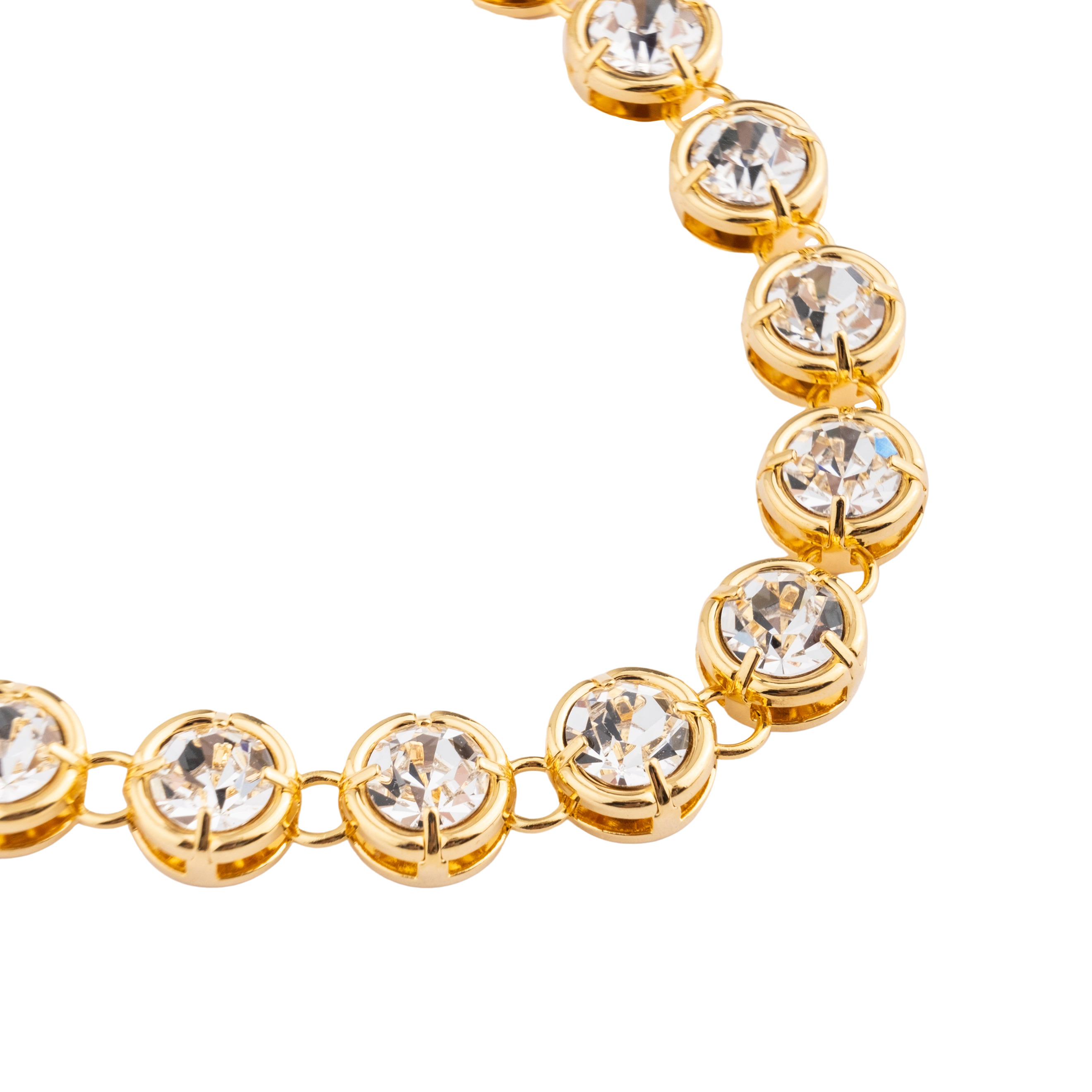 necklace-chain with crystals and a heart