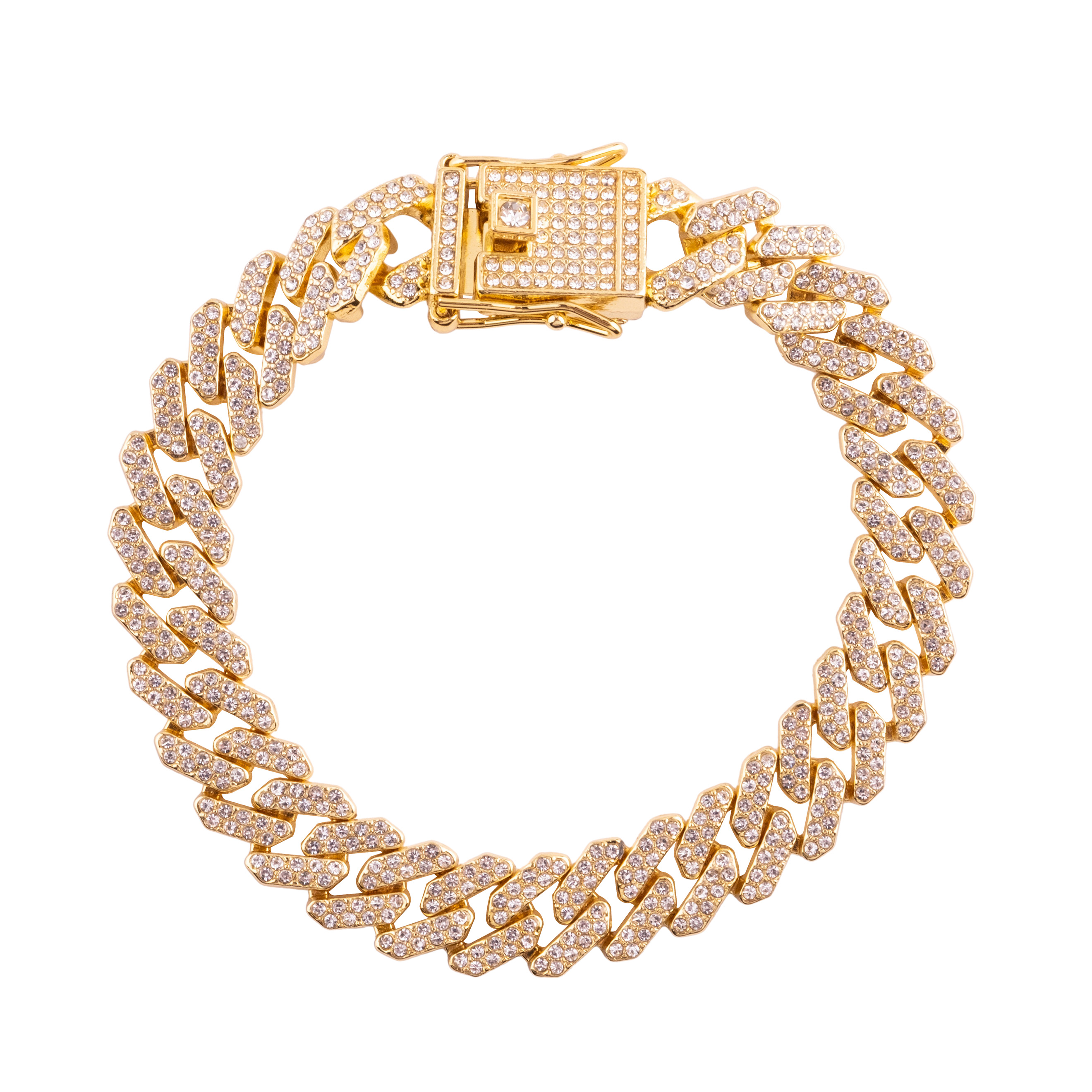 chain bracelet with crystals